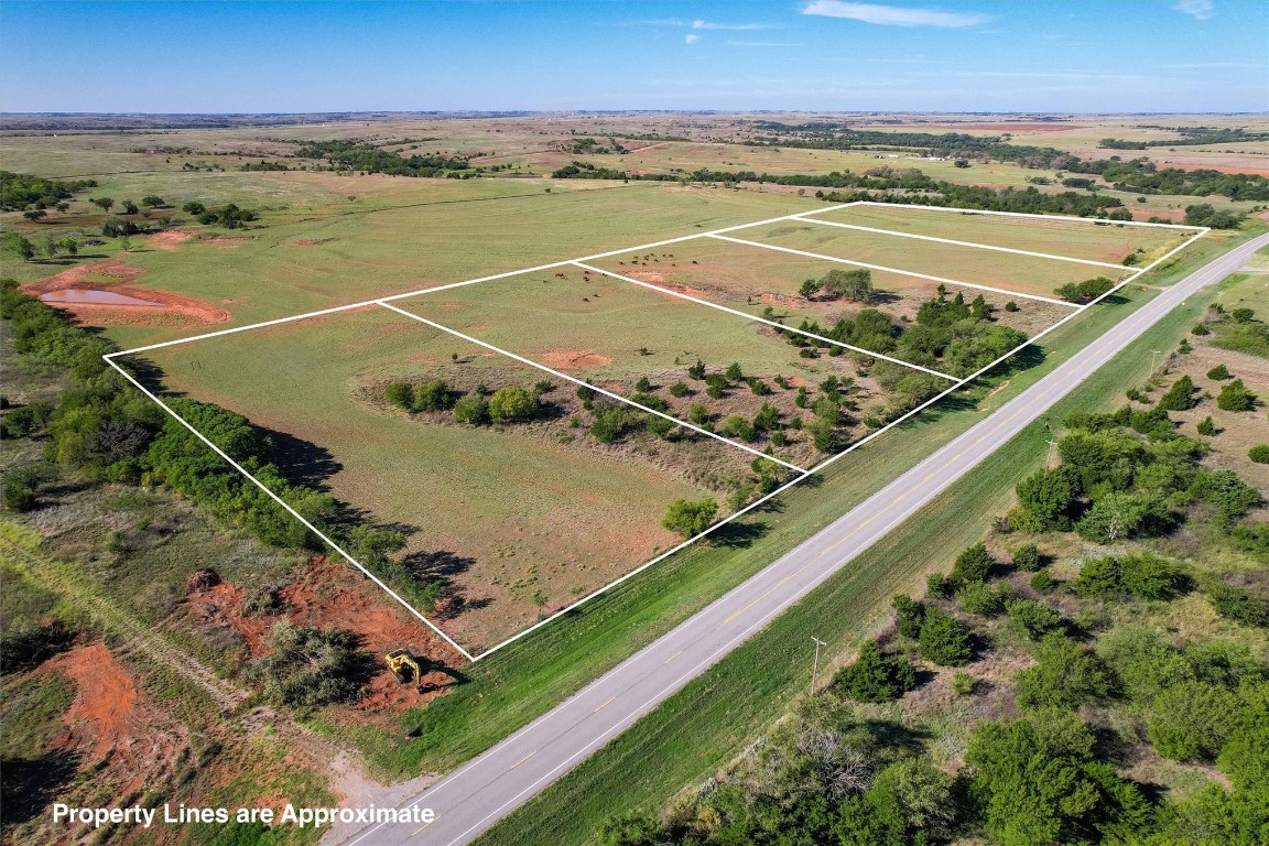 000 Canute, OK, Canute, OK 73626 aerial view featuring a rural view and a water view