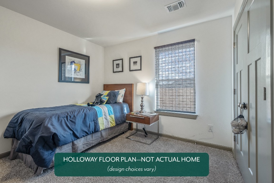 627 Prairie Drive, Guthrie, OK 73044 bedroom with carpet flooring