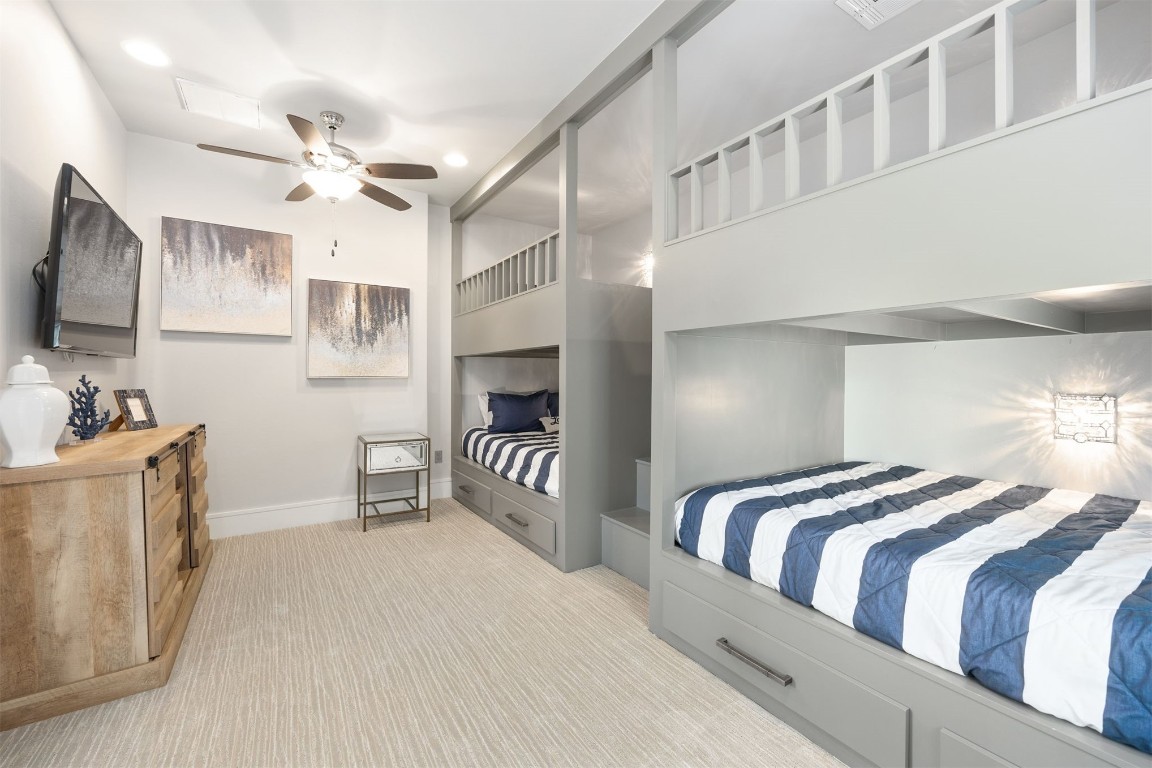 53 Boardwalk Street, Carlton Landing, OK 74432 carpeted bedroom with ceiling fan