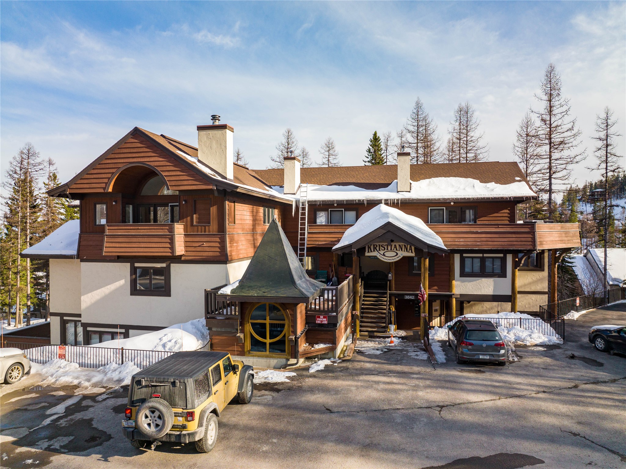 MOTIVATED SELLER! TURN KEY, FULLY FURNISHED, NIGHTLY RENTAL! Prime ski-in, ski-out condo at the legendary Kristianna lodge at Whitefish Mountain Resort just moments away from Chair 3. Great rental potential from this 1500sf, 3Br/3Ba unit featuring an upper level kitchen/great room with vaulted ceiling, large windows, and a private deck with spectacular views of the mountain and village. Ski down to The Hibernation House for breakfast and ride The Village Shuttle to your choice of Chair 1, 2, or The Base Lodge. Also just steps away from the Snowbus, providing free, convenient public transportation to downtown Whitefish. Conveniently located near hiking and biking cross country trails. Common areas include spa room with sauna and hot tub, owners'-only ski locker room, coin-operated laundry, and covered deck with BBQ facilities. Contact Jennifer VanSwearingen at (406)871-6917 or your real estate professional.