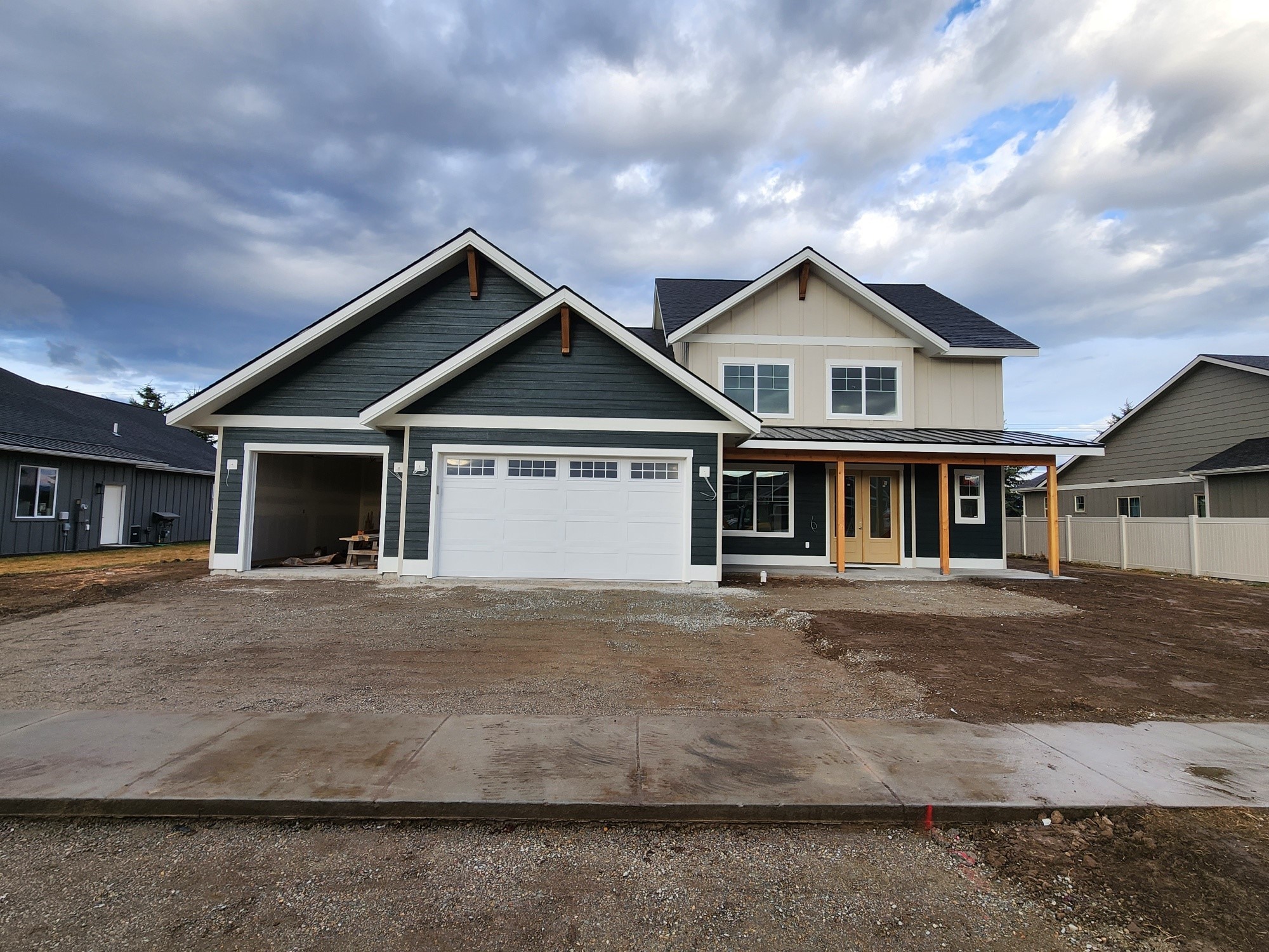 2 weeks from completion and will be ready to call home! This 4 bed 3 bath home with a 3-car garage is nestled in the amazing community of West View Estates in Kalispell. This is an IRON STAR CONSTRUCTION home, which means you can expect the highest quality craftsmanship throughout. The open floor plan is perfect for entertaining, it has the main level living, with a large family room, and high-end finishes throughout. Gas range, fireplace, and furnace with A/C are a few features this home has to offer. Landscaping coming soon! Please call Jill Brass at 406-253-7369 or your real estate professional.
