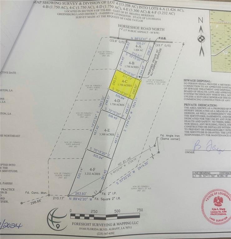 LOT 4C Horseshoe Road North Road, Independence, Louisiana image 1