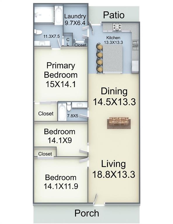 1401 Claiborne Drive, Jefferson Parish, Louisiana image 33