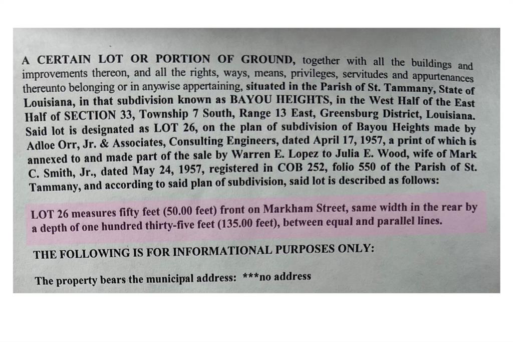 Lot 26 Markham Drive, Lacombe, Louisiana image 3