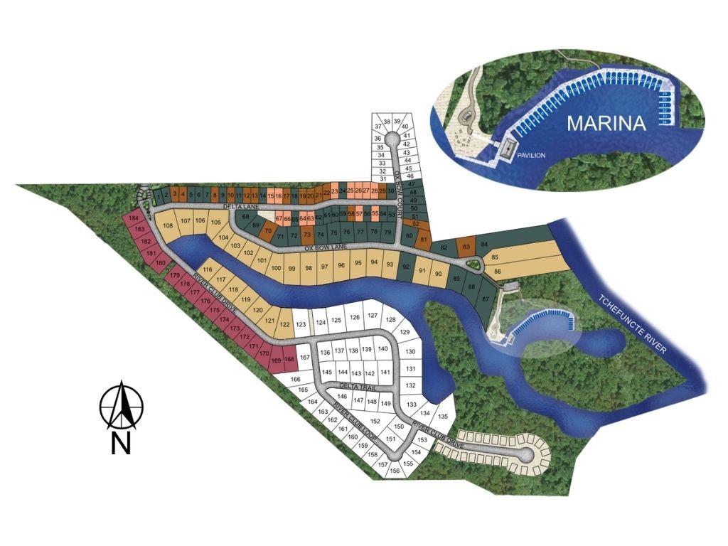 Highly desirable new addition to the Northshore! A gated, waterfront community nestled on the beautiful Tchefuncte River in Covington. This brand new development will make you feel away from it all, although; it is right by all of the shopping, dining and conveniences you love! River Club will include a private marina with covered boat slips and pavilion overlooking the water. Easy access to I-12 and only minutes away from the Causeway Bridge. Lot 168 has access to River Club Marina/Pavilion. Agent/Owner