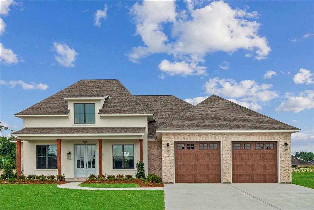 Over 2300 sq ft living of new construction in the brand new Heather Oaks subdivision of St. Charles parish! 4 bedrooms, 3 bathrooms with a modern, open floor plan with the spacious kitchen overlooking the living room. Primary bedroom is spacious with an en suite bathroom including double vanity, soaking tub, shower, and large walk in closet. Enjoy the backyard under the covered patio with outdoor kitchen. Double car garage. A must see! Pick your lot, floor plan, and let Reve build your dream home with their on staff designer to customize your plans.