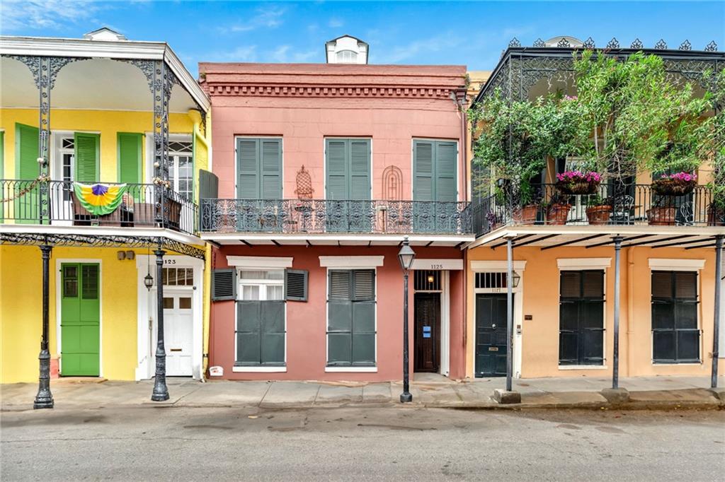 Historic Royal Street condominium located in the residential end of the French Quarter, this 1830s Creole townhouse on Architect’s Row exudes charm and sophistication. Recently renovated and updated preserving important architectural details. The exposed beams in the unit have been opened up to create a cathedral ceiling, mortise and tenon, pegged, band sawn, Norman truss system. The open, airy feeling is enhanced by the dormer windows that look out over the Quarter, letting in plenty of natural light. The front dormer looks out to the old Ursuline Convent & historic Gallier House, and the rear dormer looks out over the verdant courtyard. Built-in Murphy bed in second bedroom and wood floors throughout. AC and heat updated this year, and the slate roof and copper gutters were updated in 2019. The building where the condo is located is extraordinarily well-maintained. This location is walking distance to many world class restaurants, Frenchmen Street music venues, and several museums and parks. Come see this updated historic condominium in a perfect location in the French Quarter. Debut open house is Tuesday, April 2nd from 11:00 am-1:00 pm with light refreshments served.