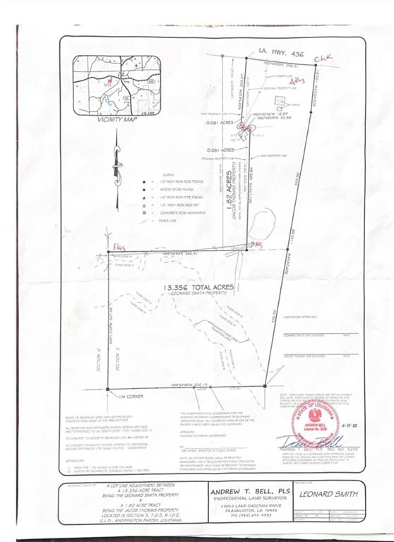 13.34 Acres Hwy 436 Highway, Franklinton, Louisiana image 2