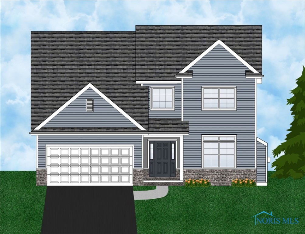 Possible floor plan for this lot. The Quarry: 2183 Sq. Ft. w/3 Bed, 3.5 Bath, 1st floor master, second floor laundry, second floor recreation area, 2 car garage and partial basement.