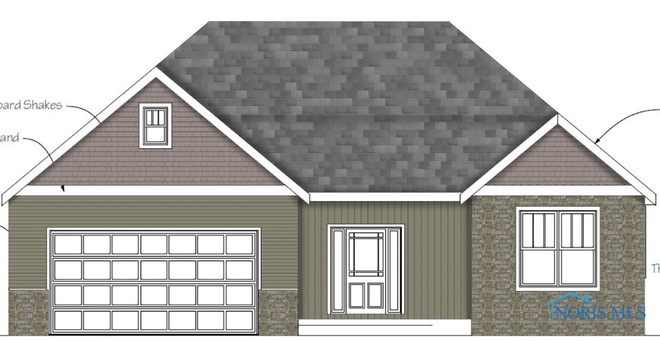 Possible floor plan for this lot.  The Chardonnay: 1758 Sq. Ft. w/3 Bed, 2 Bath ranch with a 2 car garage. Partial basement.