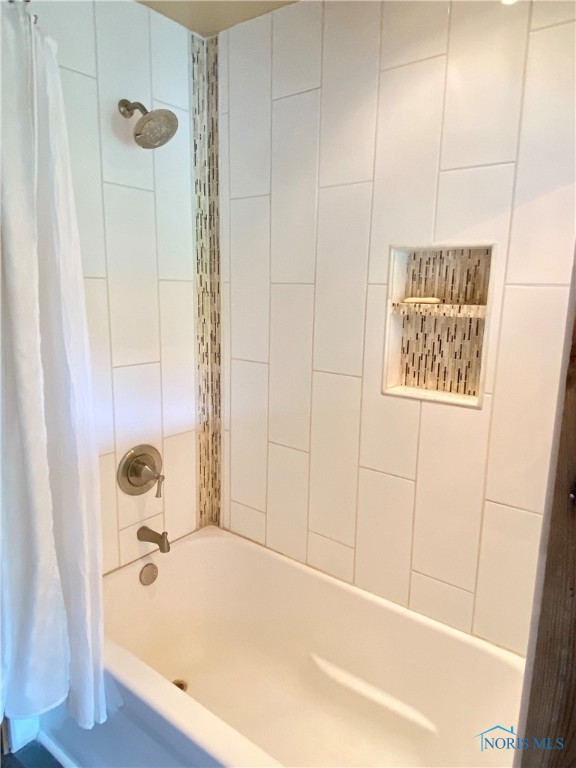 Tiled master shower.