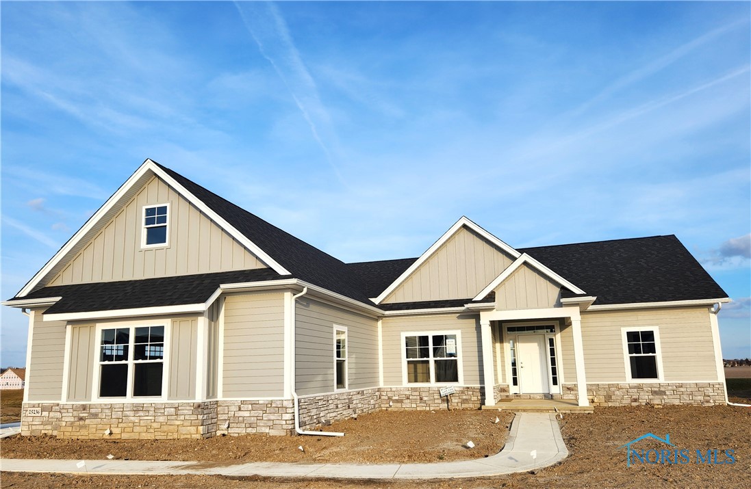NEW CONSTRUCTION  by McCarthy Builders in scenic Riverbend, known for its park-like setting and water views!  2,400 SF ranch at 25236 John F McCarthy sits on wide 1/2-acre lot and has a fabulous open layout.