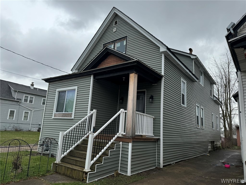 Welcome to this 3/2 two-family home at 11 Schreck Ave, Buffalo NY! This property features an updated roof (approx. 2 yrs old) and upgraded electric. Ideal for investment or owner-occupied use. Don't miss this opportunity! Schedule your showing today.  Lower rented for $1175.00/mo. Delayed Showings begin 4/20/2024 11am and Negotiations begin 4/25/2024 4pm. Open House will be 04/20/24 11 am-1230 pm....