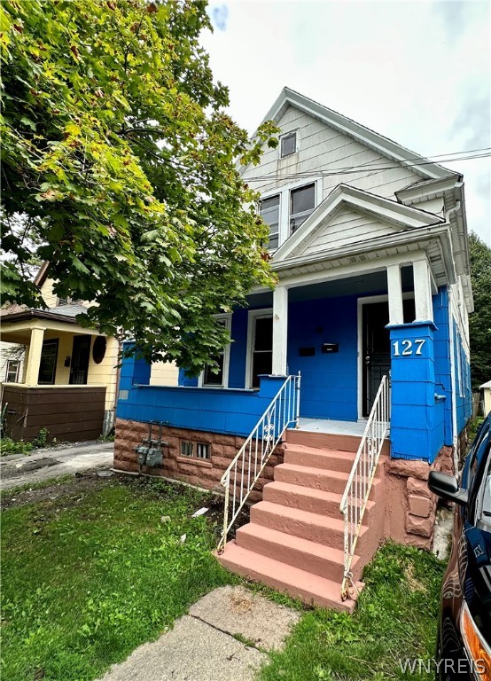 3/2 multi-family in Buffalo, both apartments are vacant & ready to move in! The house has nice deck, a 2 car garage, driveway and full basement! Replacement windows (some), fresh paint & updated mechanicals. Showing starts immediately! Offers will be reviewed as they come!! Thank you!