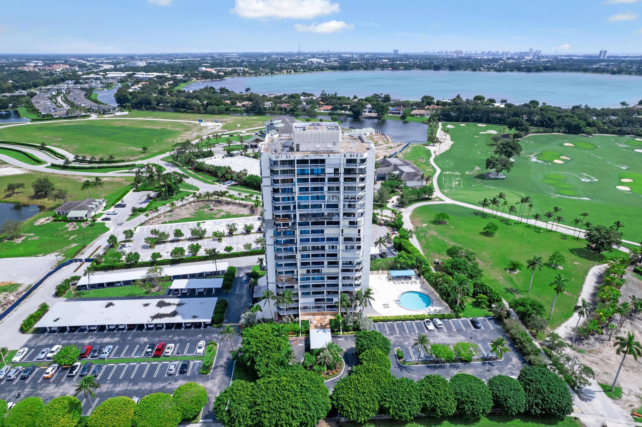 Beautifully kept 2/2 Corner Unit in the perfectly located Land of the Presidents gated community. Enjoy amazing golf course, intracoastal and city views from TWO balconies, covered parking, updated kitchen with granite countertops and stainless steel appliances, walk in closets and many more features. Security includes a guarded community gate and building doorman as well as an onsite manager. Community includes gym, pool & social room and is a short walk from restaurants, shops and golf courses.