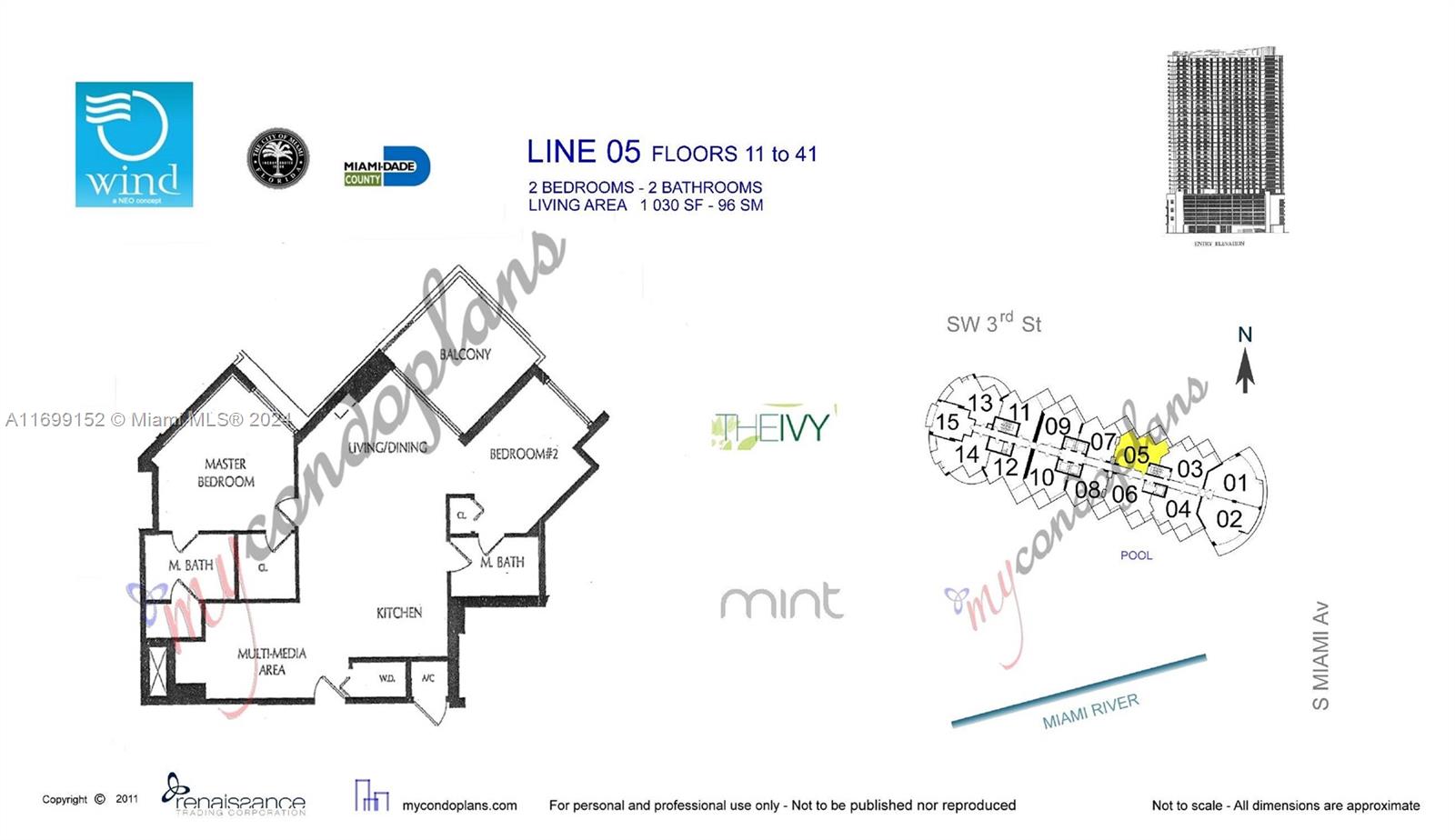 350 S Miami Ave #2905, Miami FL 33130