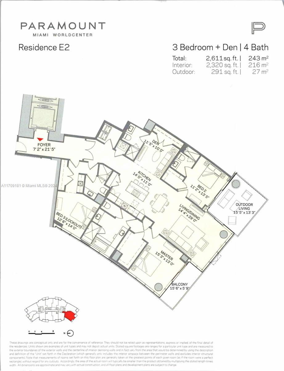 851 NE 1st Ave #1212, Miami FL 33132