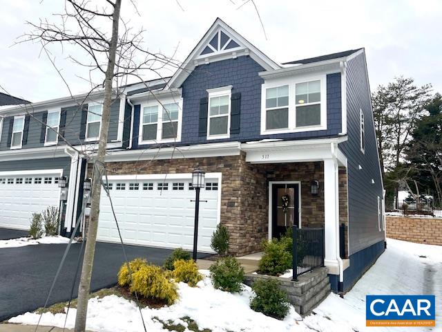 Location, Location! RARE FIND in Crozet! This immaculate END UNIT is LIKE NEW and nestled in a charming neighborhood, just steps away from Crozet's Community Park, which includes a dog park, baseball and soccer fields, swimming pool, and gym. Enjoy easy access to Crozet's Connector trail, perfect for walks or runs to the Lickinghole Reservoir, and a short stroll to grab a Mudhouse coffee or the famous Crozet Pizza! This home boasts numerous upgrades, including whole house humidifier & filter, leaf filter and a multi-zone heating system. Experience luxurious one-level living! Inside, you'll appreciate the efficient layout of the floorplan. The beautiful kitchen features stainless steel appliances, stunning quartz countertops, a large pantry, and a spacious laundry room. The first-floor primary en-suite offers dual vanities, quartz counters, ceramic tile, a walk-in shower with bench, & generously sized walk-in closet! A sleek electric fireplace adds a touch of sophistication to the expansive living room. Upstairs, natural light fills every room, which includes two bedrooms, a full bath, and a bonus room for flexible use. With the HOA covering landscaping & snow removal, this home is low maintenance! Perfect place to call home.