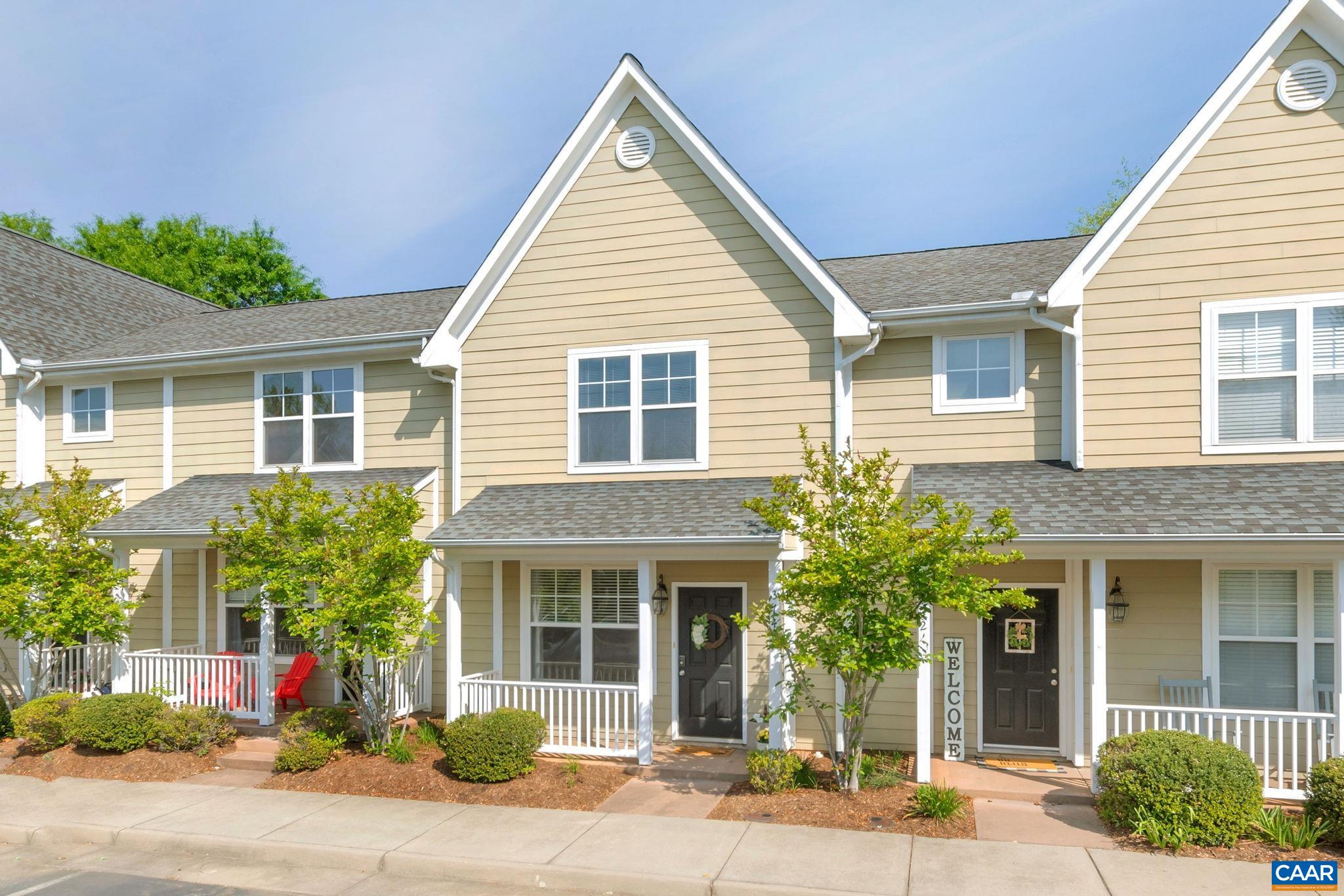 Don't miss this maintenance-free townhome that lives large and is within walking distance to Crozet Park. Hardwood floors run throughout the main level, including new bamboo flooring in the family room. Enjoy entertaining from the well-equipped kitchen featuring new lighting, stainless steel appliances, bar top, faucet, granite countertops, and backsplash. Upstairs features two bedrooms with en-suites, in addition to a new full-sized washer and dryer. This is a truly turn-key home with a new heat pump and all exterior maintenance included in the neighborhood HOA.