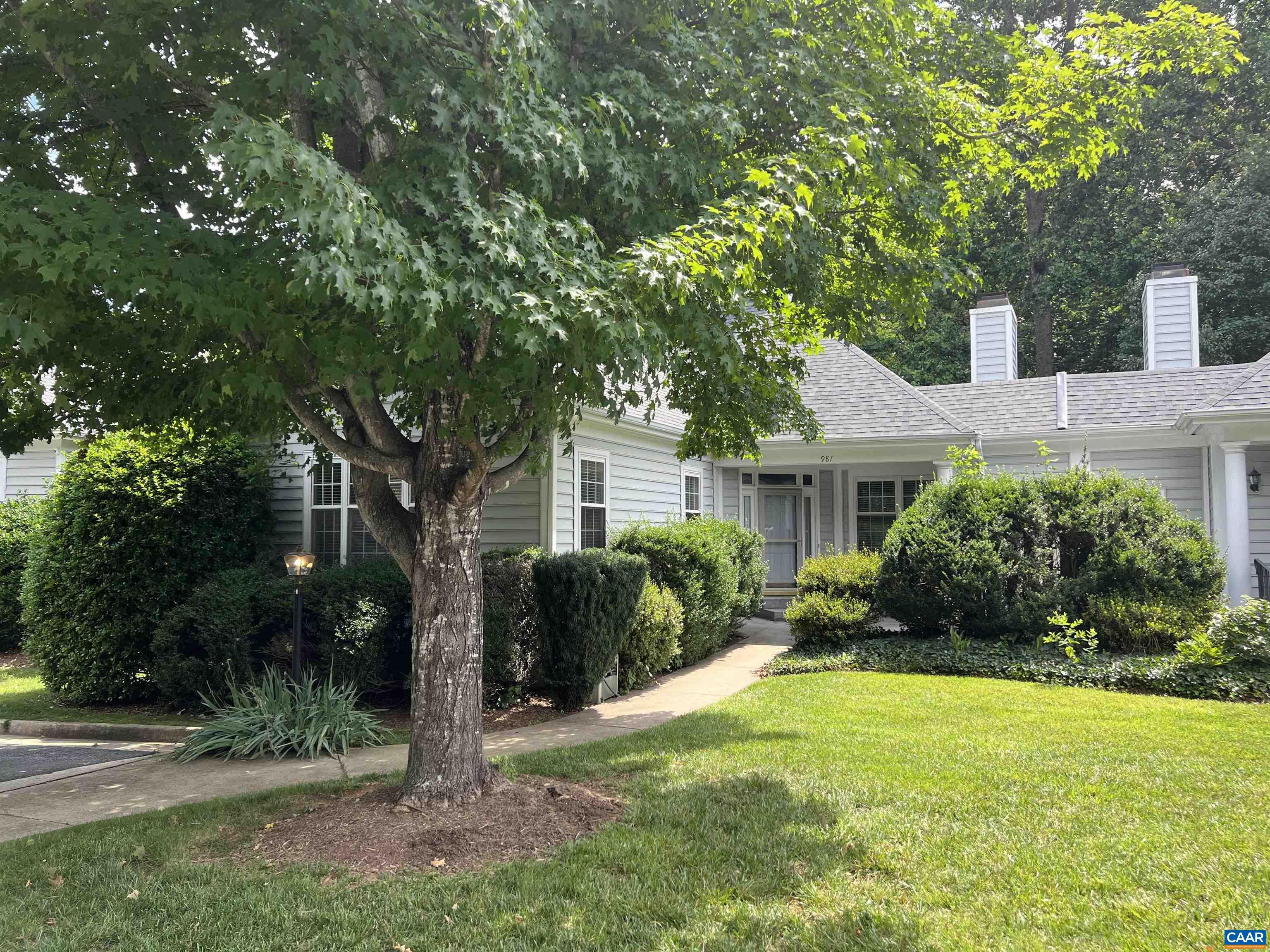 Lovely home w/ livable design plus prime location near UVA, downtown mall, hospitals, shopping, dining & parks!  Come experience the rear porch pond view, flowing floor plan, main level owner's suite, terrace level bedrooms & media/family room, terrace and trails!  Kitchen appliances recently replaced, roof replaced June 2023, Ting fiber internet, upgraded heat pump, & more!  HOA includes pool access, extensive walking trails, lawn maintenance, snow removal on roads (not sidewalks).