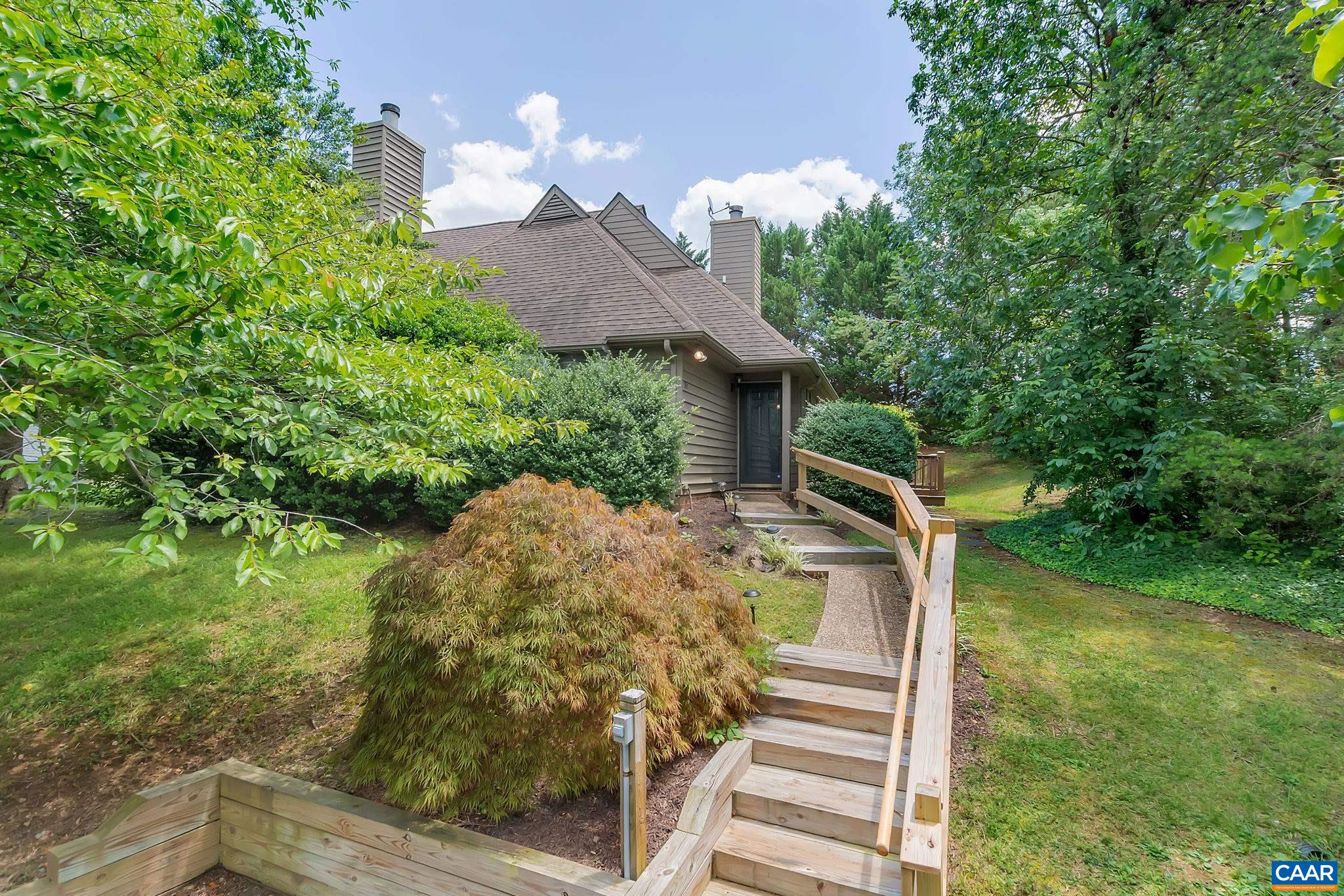 Light filled three bedroom two bath home in sought after Mill Creek. One level living with abundant natural light from the numerous windows, skylights and glass sliders. Cozy wood- burning fireplace in living room. Massive wrap around deck for outdoor entertaining. Two off-street parking spaces for your vehicles in your private driveway. HOA covers exterior siding ,surface trim, gutters, downspouts, mowing, leaf removal, painting of doors, snow removal AND trash pickup. Less than one mile from all of the shops and restaurants at Wegman Plaza. $1500.00 allowance for buyer to purchase the Frig they want.