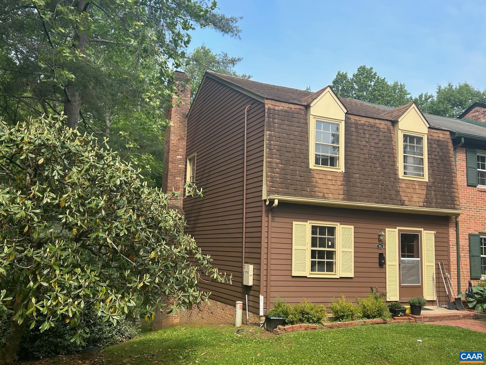 Price adjusted. Our 3 bedroom, 2 bath and 2 half bath end of row townhome home is vacant, freshly painted and has new laminate flooring in the basement. The carpets have just been deep cleaned, but you may want LVP anyway! TING with a 1 Gig speed, is available. We back up to acres of mature woodlands and miles of trails and are centrally located (even maybe walking distance) to schools, shops and amenities. The basement family room has a brick fireplace and leads to a private and relaxing screen room. The HOA takes care of the roof and exteriors and the pool and play area are well loved and supported by residents