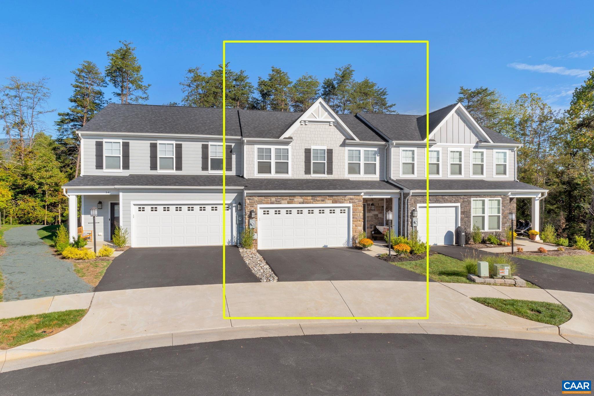 One block from Crozet Park and 2 minutes to Downtown Crozet. This like NEW home presents as a model home! Absolute perfection with "on trend" fixtures and finishes (Granite and Quartz countertops, Gourmet Kitchen with GE Profile Appliances, 6" LVP flooring) plus custom upgrades including solid wood shelving in the walk-in pantry, cabinets in the laundry room, California Closet installed in the walk-in master closet and a 50A car charger outlet in the garage. This one level living floorplan includes a gracious master ensuite, two designated living spaces, 2 guest rooms on the 2nd floor with walk-in closets plus a back deck looking at the woods! The owners have also added customizable electric fireplace with remote, Low-E Glass Storm door with pull down screen, wifi-enabled thermostats, gutter guards and custom blinds. The nearby park has a public year-round pool, dog park, recreation center, soccer field, baseball fields, pickleball courts and miles of trails connecting throughout Crozet. Quick closing available!