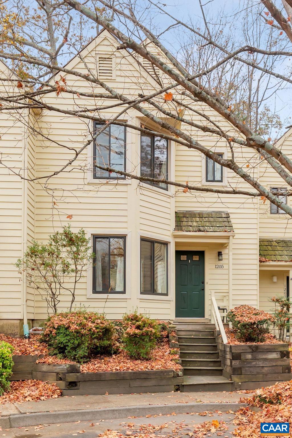 BRAND NEW LISTING IN POPULAR RIVERRUN SUBDIVISION. This 2 bedroom 2 bath townhome is conveniently located just 5 minutes to UVA, Downtown, Route 29 and everything.  Neighborhood is located next to Penn Park with golf course, walking trails and tennis courts.  Living room with gas log fireplace and laminate floors overlooks private backyard, spacious eat-in kitchen with breakfast nook; upper level features 2 master suites with beautiful laminate floors; one with new walk-in shower and walk-in closet with window; second master suite features ensuite bath and 2 closets. Roof, heat pump, windows and all plumbing have been replaced .