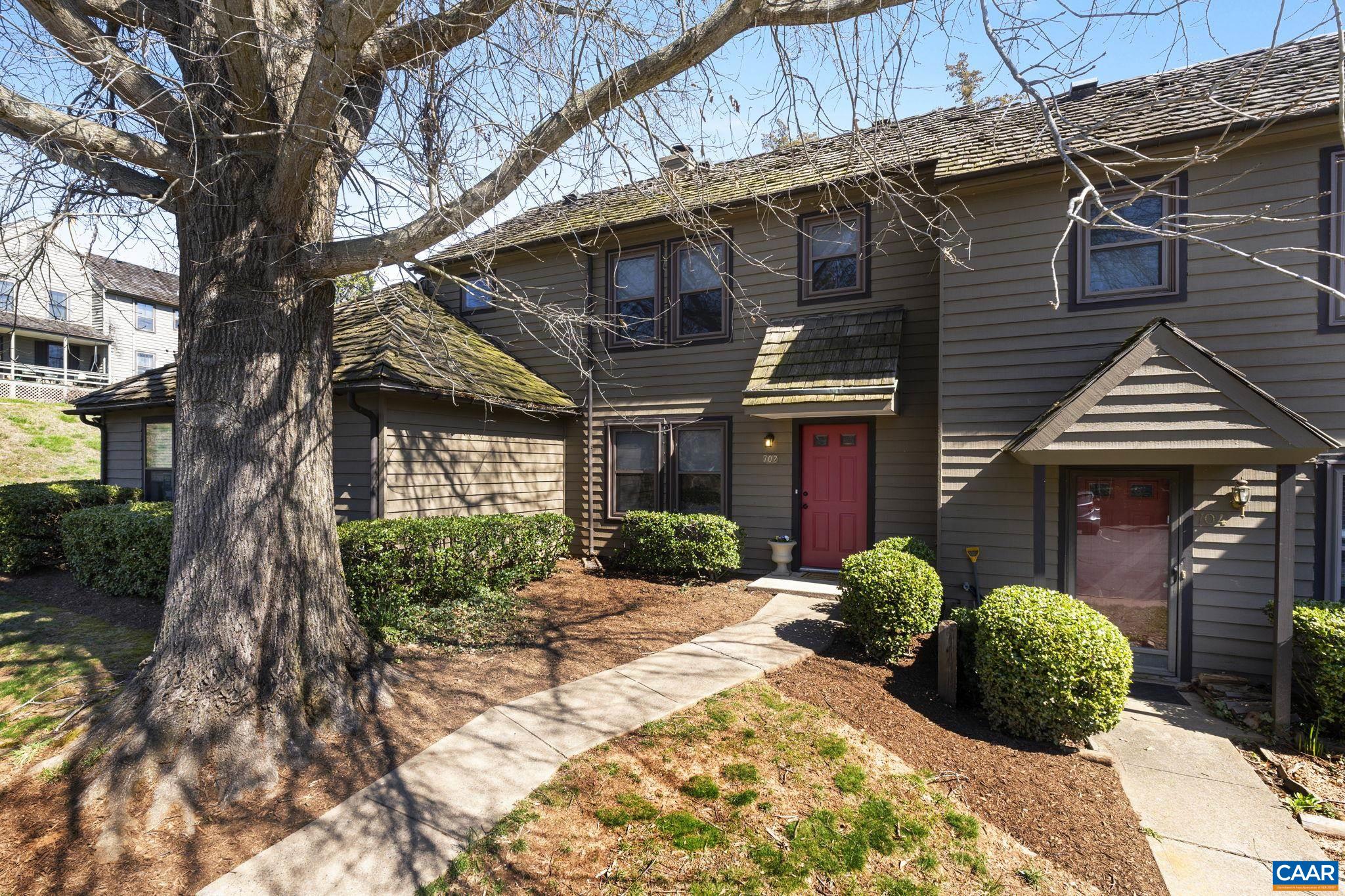 Move right into this meticulously maintained GEM in River Run. A number of renovations were completed by previous owners in 2019 - NEW kitchen cabinets, granite countertops and stainless steel appliances. Current owner has made the following improvements and upgrades: NEW Levolor shades, Hunter ceiling fans, electrical outlets/switches plus exterior door knobs and deadbolts. Interior walls, trim, ceilings and stairs freshly painted, too! Wonderful layout with spaces for relaxing, entertaining and working from home. 2nd bedroom can double as an office. Xfinity and Brightspeed available now. Ting fiber internet coming. Good closet storage plus attic with pull down stairs. Lovely backyard which adjoins 2+ acres of common area. Two parking spaces. Low maintenance inside and out gives you time to do things you enjoy! Friendly neighborhood and fantastic location near Pen Park, downtown and 29 North. Pool at River Run plus golf, playground, picnic shelters, pollinator garden habitat, tennis and trails at Pen Park. Hop on the beautiful Rivanna Trail which circumnavigates the city of Charlottesville. Short drive to shopping, restaurants, farmers' markets, breweries, wineries, hiking and biking trails. Offers due Monday, April 1st @ 5 pm.