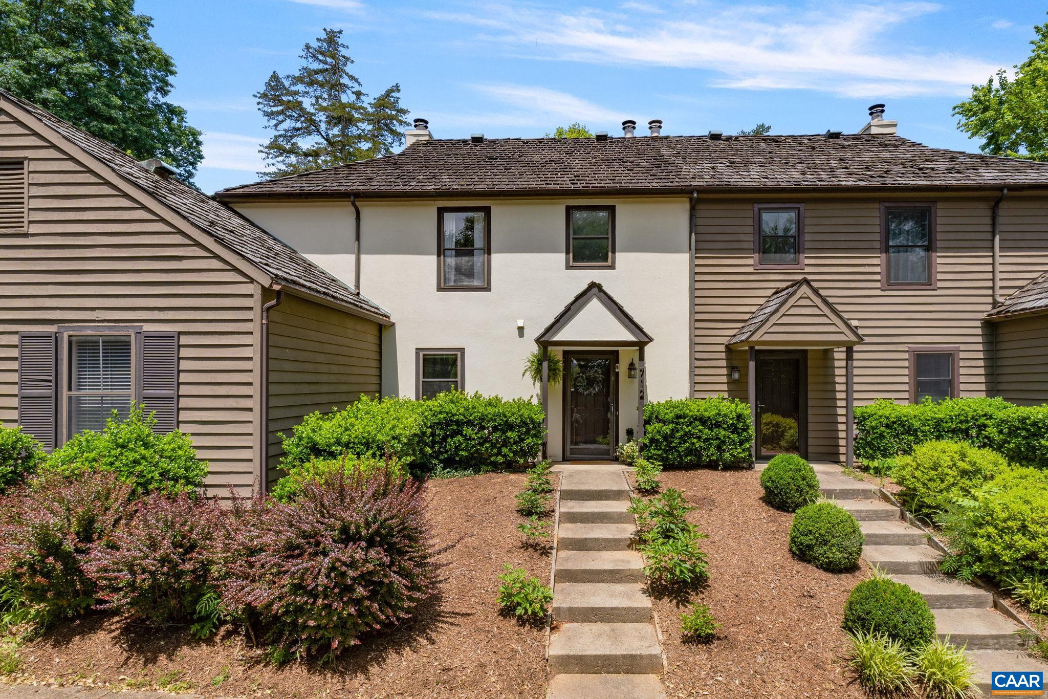 Welcome to this charming townhome in the Riverrun community, conveniently located off Park Street, just north of Downtown Charlottesville and adjacent to Pen Park. This townhome offers a cozy retreat with a functional layout and stylish upgrades. Enjoy the updated kitchen with stainless steel appliances, granite countertops, and ample cabinetry—a great space for cooking and entertaining. The main living area features a family room with a wood-burning fireplace. Unwind on the rear deck, which offers a serene spot for outdoor enjoyment. Upstairs, you’ll find two spacious bedrooms with ample closet space and a full bathroom. Property is located directly adjacent to all the trails and amenities of Pen Park.