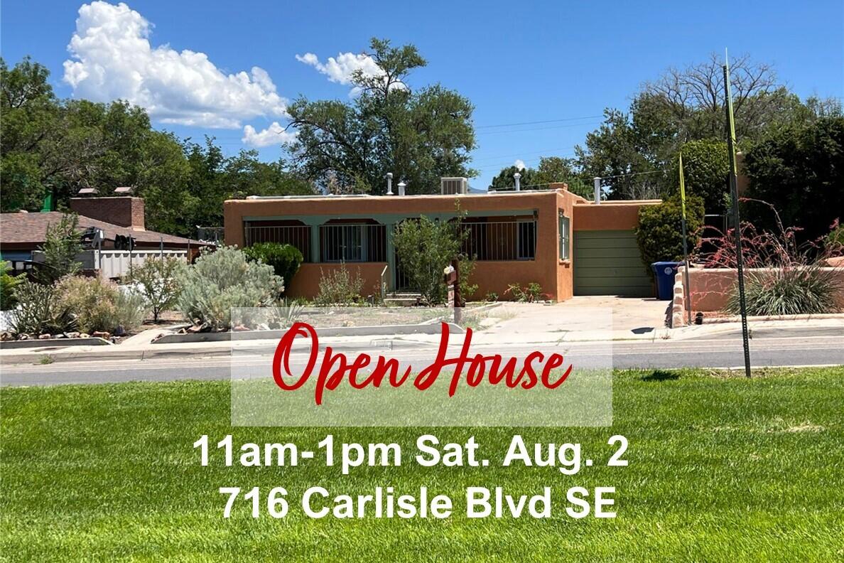 Located on the beautiful median section of Carlisle, this sweet home offers the charm and grace of the era in which is was built with a large front porch leading to sunny living room with original, gorgeous hardwood floors.   Such great space for people and their interests!  Home also includes office, a large den and  Two bedrooms and a full bath in the front of the home plus nicely situated for privacy or roommates, two additional primary suites with baths on the opposite side of home.  Kitchen is in center of home open to dining and den.  Nice laundry room! A  detached studio space in rear yard offers more options.  Plus, the garage is still a garage!   East facing rear yard for nice shade.