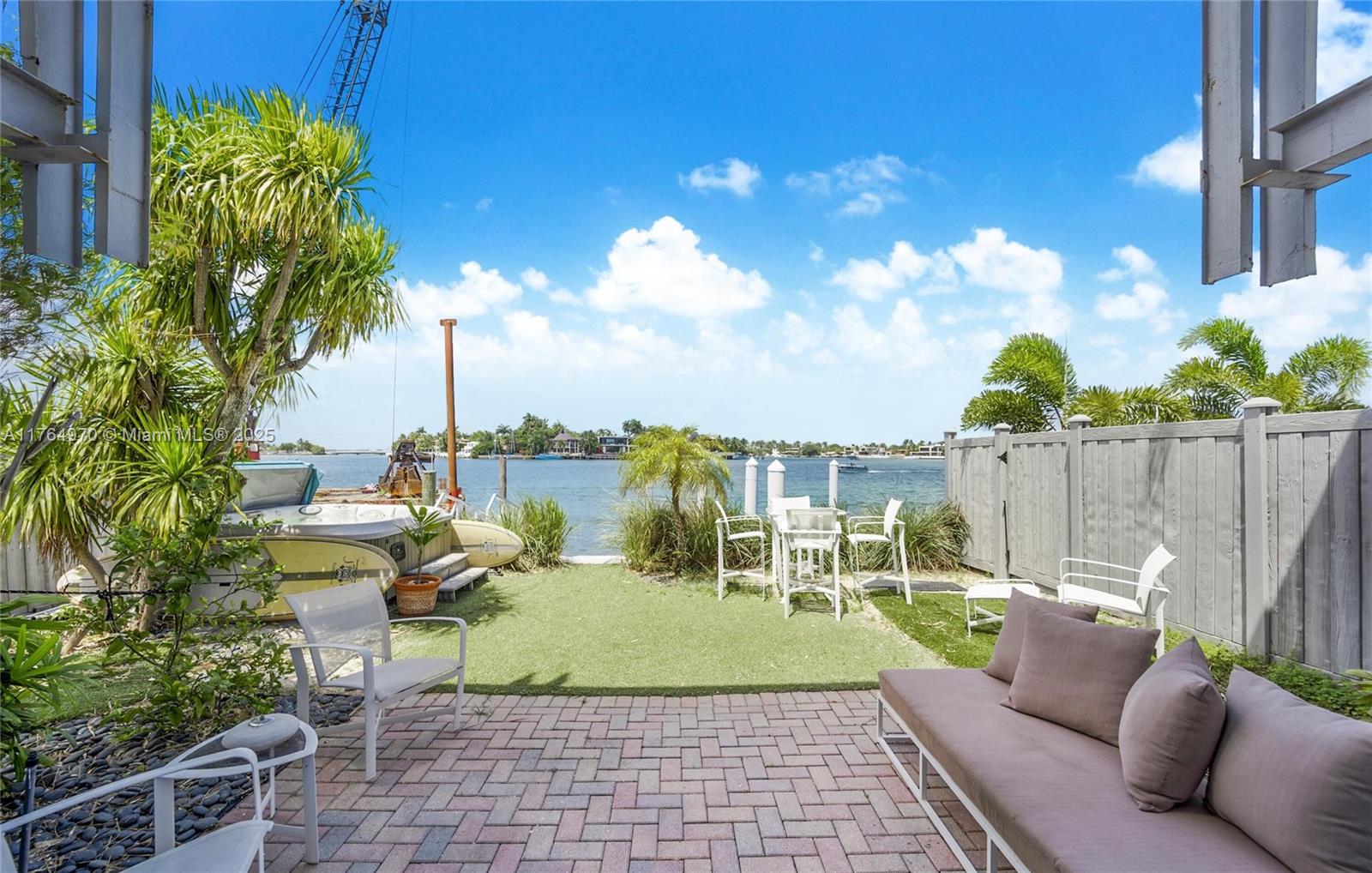 One-Of-A-Kind Waterfront 3BR/2.5BA Condo with Private Yard and Large Boat Slip on Hibiscus Island 
Luxury waterfront condo with premium finishes and appliances.
Enjoy your own private yard with hot tub, grill and steps from your boat slip.
Enjoy common pool area with large sun deck and other amenities.

Optional purchase of unit above may be joined to create townhouse.