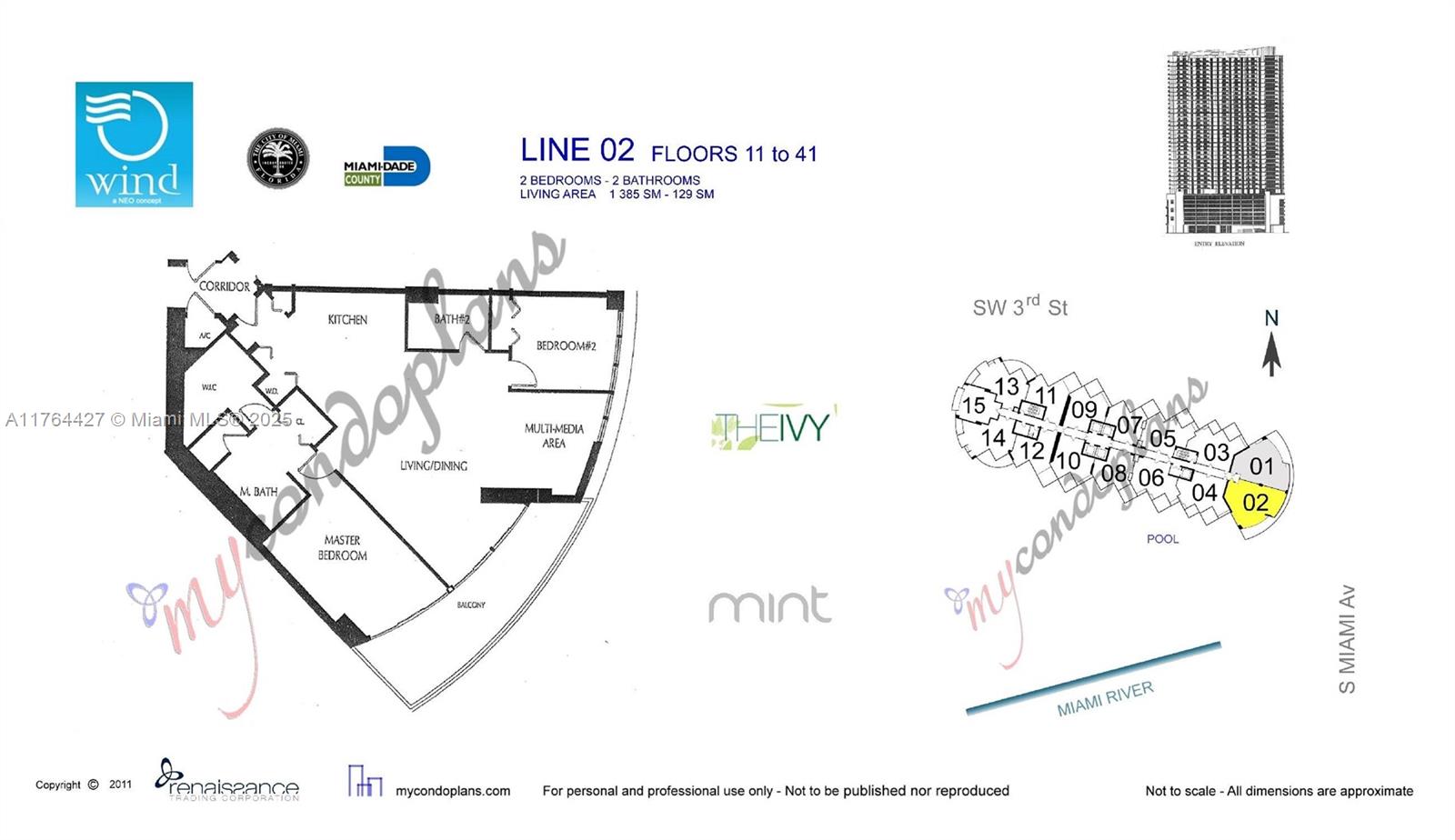 350 S Miami Ave #2502, Miami FL 33130