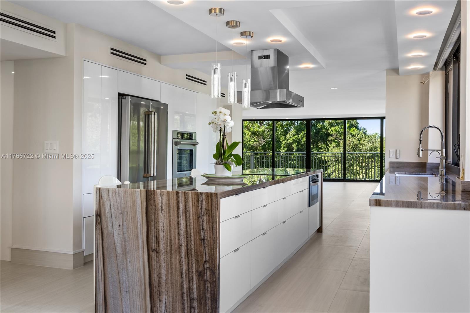 Stunning 3/3 overlooking the 3rd Hole Tee of the Granada Golf Course! Fully renovated 3,200 sq ft home in the sky with wraparound balcony and beautiful floor-to-ceiling hurricane proof windows offering views from every direction. Highly coveted location providing a walkable lifestyle to fine dining, shopping & culture and minutes away from MIA, UM and hospitals. 2 elevators with secure access into your own private foyer. This boutique tower has only 12 exclusive residences, 1 per floor. Building has recently undergone a $5M+ restoration project with pool undergoing renovation and 40- year certification complete. Building generator. Owner has paid all assessments. Don’t miss out on this incredible opportunity!