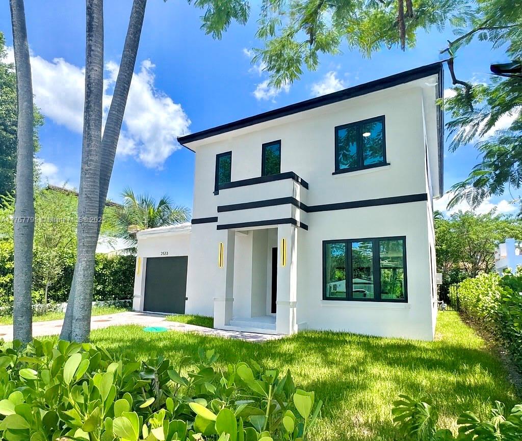 Presenting a stunning newly built residence in the prestigious City of Coral Gables, just completed and ready for immediate occupancy. This exquisite 2025-built home showcases impeccable craftsmanship and modern elegance, offering four generously sized bedrooms and three luxurious full baths. Thoughtfully designed for both comfort and versatility, the home features a conveniently located downstairs suite that can serve as a private office or an additional bedroom with its own full bath, catering to a variety of lifestyle needs. The home features over 3,200 SQFT of living area with 10-foot+ ceilings, open floor plan state of the art kitchen with custom cabinets and high-end appliances. Beautiful outdoor covered terrace with summer kitchen overlooking pool and private yard. Call L/A.