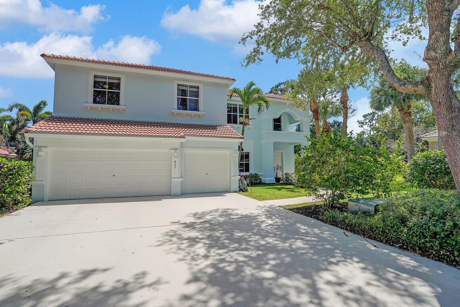 Situated in a cul-de-sac in the rear of Egret Landing on a .29 acre lot is a beautifully maintained 6 bedroom, 4 bath home with 3 car garage.  Gorgeous marble flooring flows throughout the first story.  A large, 1st floor office/guest room with ensuite full bath is ideal for remote work and guests alike.   Upstairs, you will find an additional 5 bedrooms, two spacious bedrooms share an accommodating full bath in addition to 2 other large bedrooms with a jack and jill.  French doors open into your spacious owner's suite with ample closet space.  Outside, enjoy the newly constructed heated, saltwater pool with 1400 sq ft of travertine patio, surrounded for privacy and serene outdoor living, by mature landscaping.   New HVAC - Fresh exterior paint, April 2025. Stunning and priced to sell!