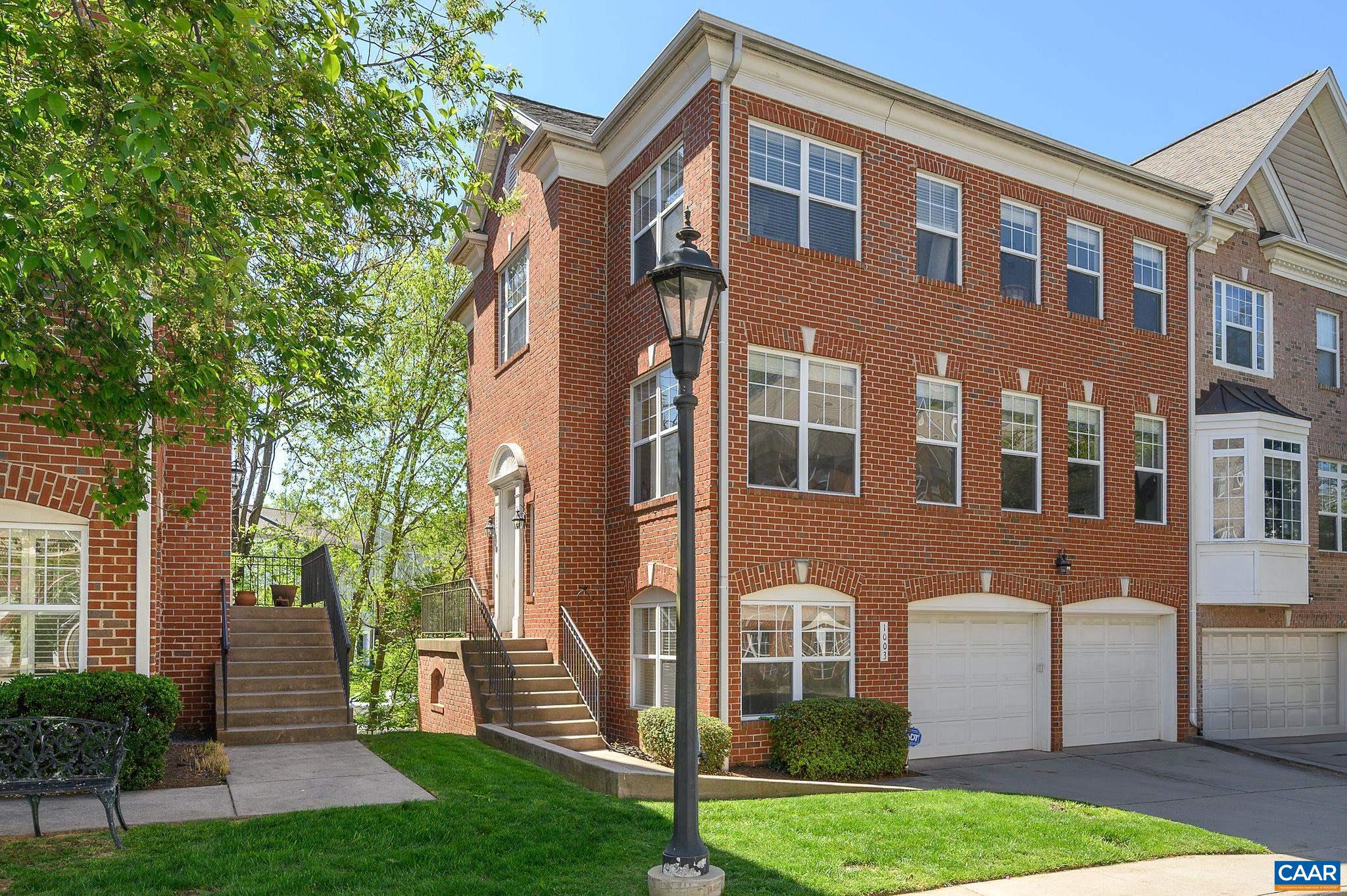 Glenwood Station, a picturesque northwestern Cville neighborhood with tree-lined streets, offers suburban tranquility while providing convenient access to 29, Route 250, Interstate 64, & the CHO Airport. This END UNIT home stands as one of the largest in the neighborhood, offering comfort & safety with a 2-car garage & tons of living space. The home features oversized windows flooding the space with natural light, incredibly high ceilings in the living room, a family room with gas fireplace, a beautiful kitchen, and a large deck for outdoor enjoyment. With 4 spacious bedrooms and 3.5 bathrooms, this home provides ample space for family, guests, and gatherings in this sweet community. The neighborhood features a beautiful pool, playground, & 24-hour gym, professionally manicured and maintained grounds with numerous grocery/shopping options just minutes away.
