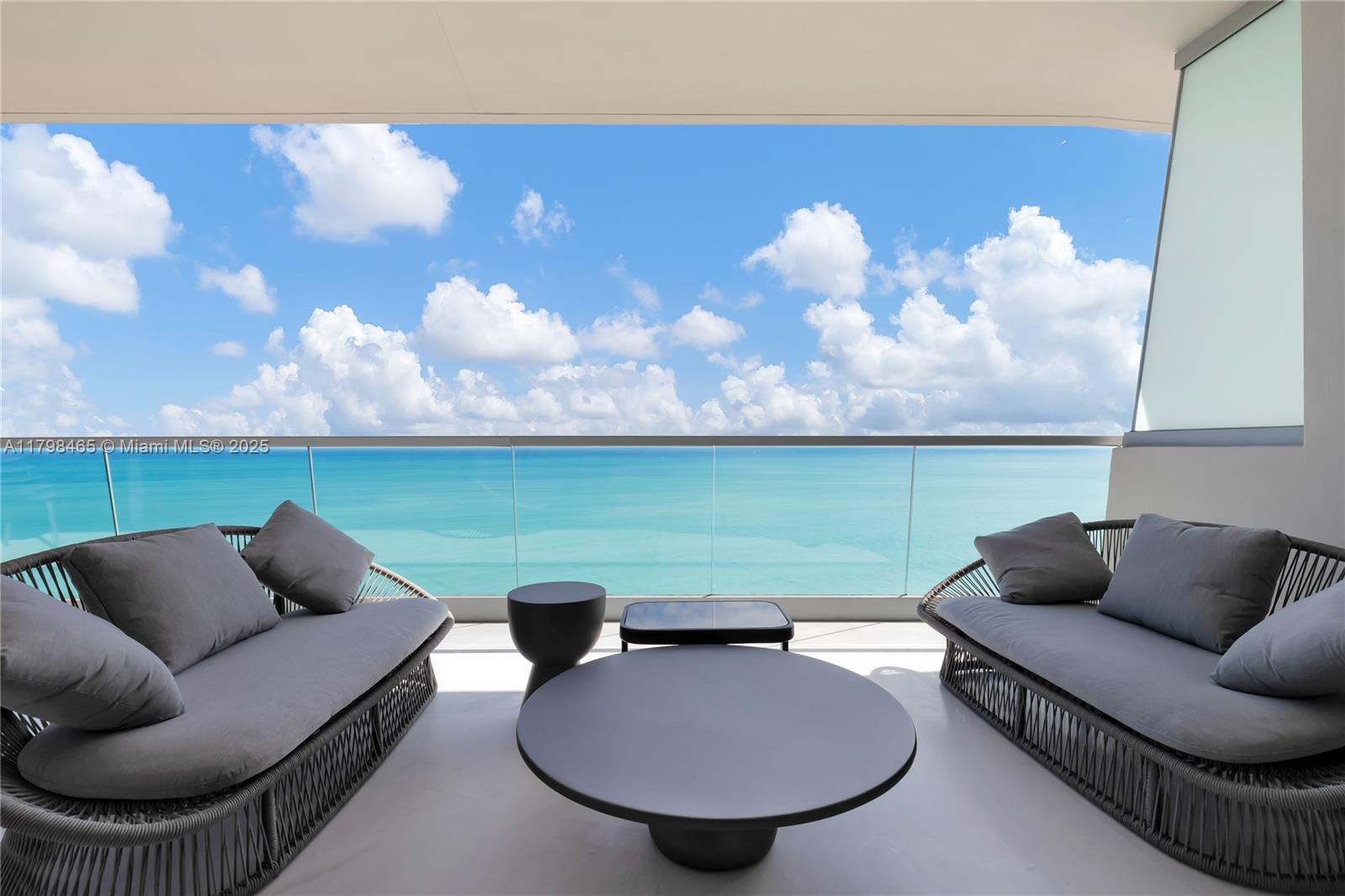 Live the ultimate oceanfront lifestyle at Turnberry Ocean Club. This stunning 3 bed, 4.5 bath + maid’s room residence offers over 2,700 sqft of refined luxury, fully furnished and finished by Artefacto. Enjoy breathtaking direct ocean and Intracoastal views from expansive wraparound balconies. Private elevator, floor-to-ceiling glass, and top-tier finishes throughout. Resort-style amenities include sky club, pools, spa, fitness center, and more—all in the heart of Sunny Isles Beach.