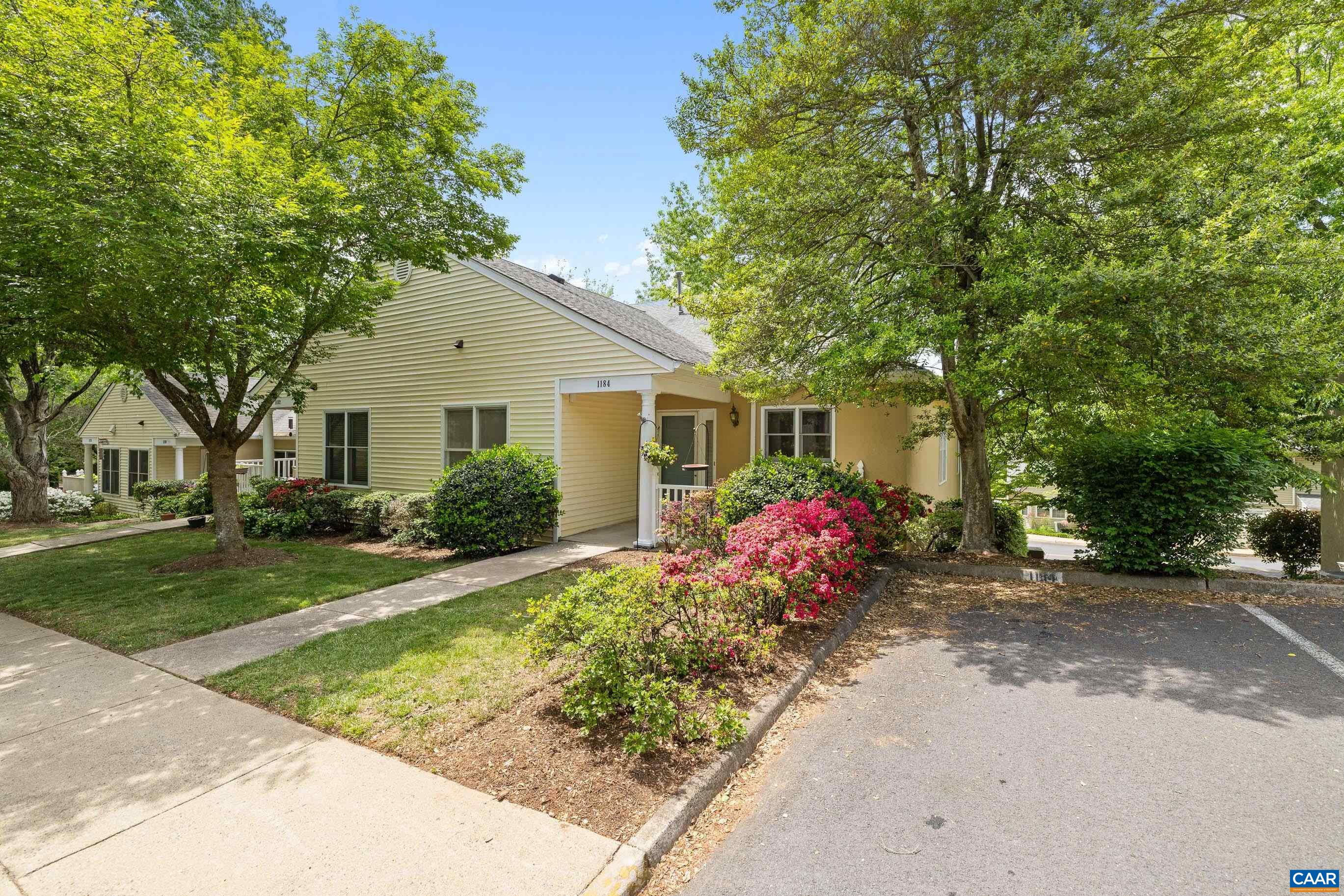 Sunny and spacious main level 2BR/2BA plus terrace level 1BR/1BA end-unit townhome in the highly sought-after Branchlands community! Enjoy true one-level living with a generous great room, dining area, and bright sunroom perfect for morning coffee or afternoon reading. The first-floor owner’s suite offers ample closet space and natural light. Basement abounds with options—a bedroom and bath combination/suite (ideal for a nanny or live-in care), plus a large unfinished area with built-in shelving and separate walk-out access, offering rare storage flexibility or potential for a workshop or hobby space. This well-maintained home provides an easy, low-maintenance lifestyle with kitchen, bedrooms, bathrooms, and laundry all on the main floor. Ideally located near public transportation, medical offices, shopping at UVA and Barracks Road, and formerly near the Senior Center (now relocated but still easily accessible). Residents enjoy beautiful walking trails, a peaceful park with a pond, and wooded green space right in the heart of town. Reserved parking at your door plus guest parking. HOA covers trash, exterior maintenance, and landscaping. A rare find in a prime location!