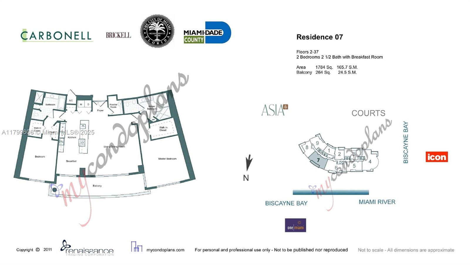 901 Brickell Key Blvd #607, Miami FL 33131
