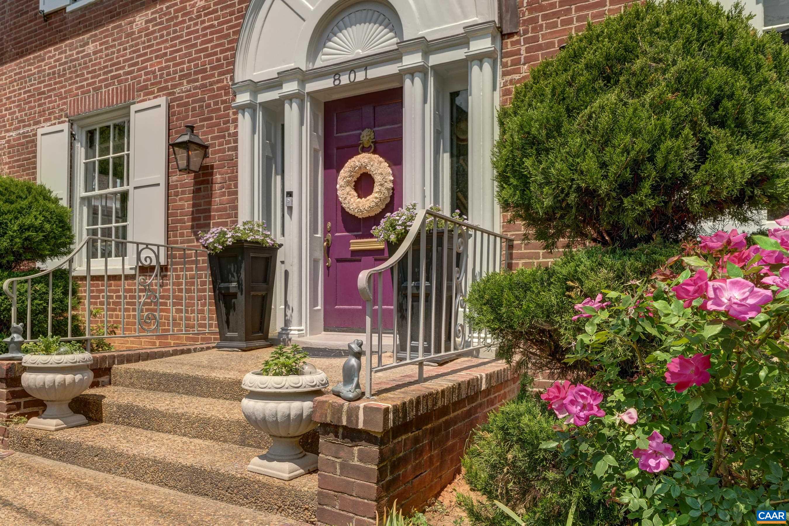 Beautifully reimagined for modern luxury living. Nestled in the heart of North Downtown Charlottesville, this masterpiece has undergone a meticulous renovation from the studs up, completed in 2017. No detail was overlooked—from the comprehensive structural transformation to the artful interior design, seamlessly blending authentic characteristics with bold, vibrant style.  Every inch of this home was re-envisioned, preserving the classic brick exterior while constructing an entirely new interior—including modern systems, plumbing, electrical, and insulation. Third-Floor Addition & Rooftop Deck: Adds a striking panoramic charm with exceptional entertainment potential. Enchanting views of downtown and the Blue Ridge foothills. Walkability to all downtown amenities is exceptional!