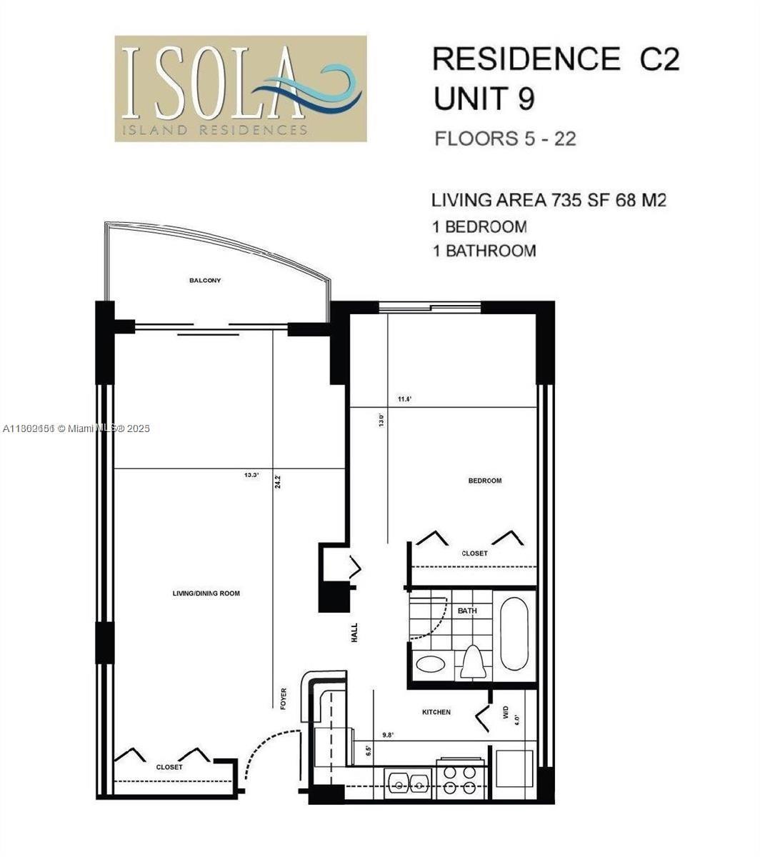 770 Claughton Island Dr #809, Miami FL 33131