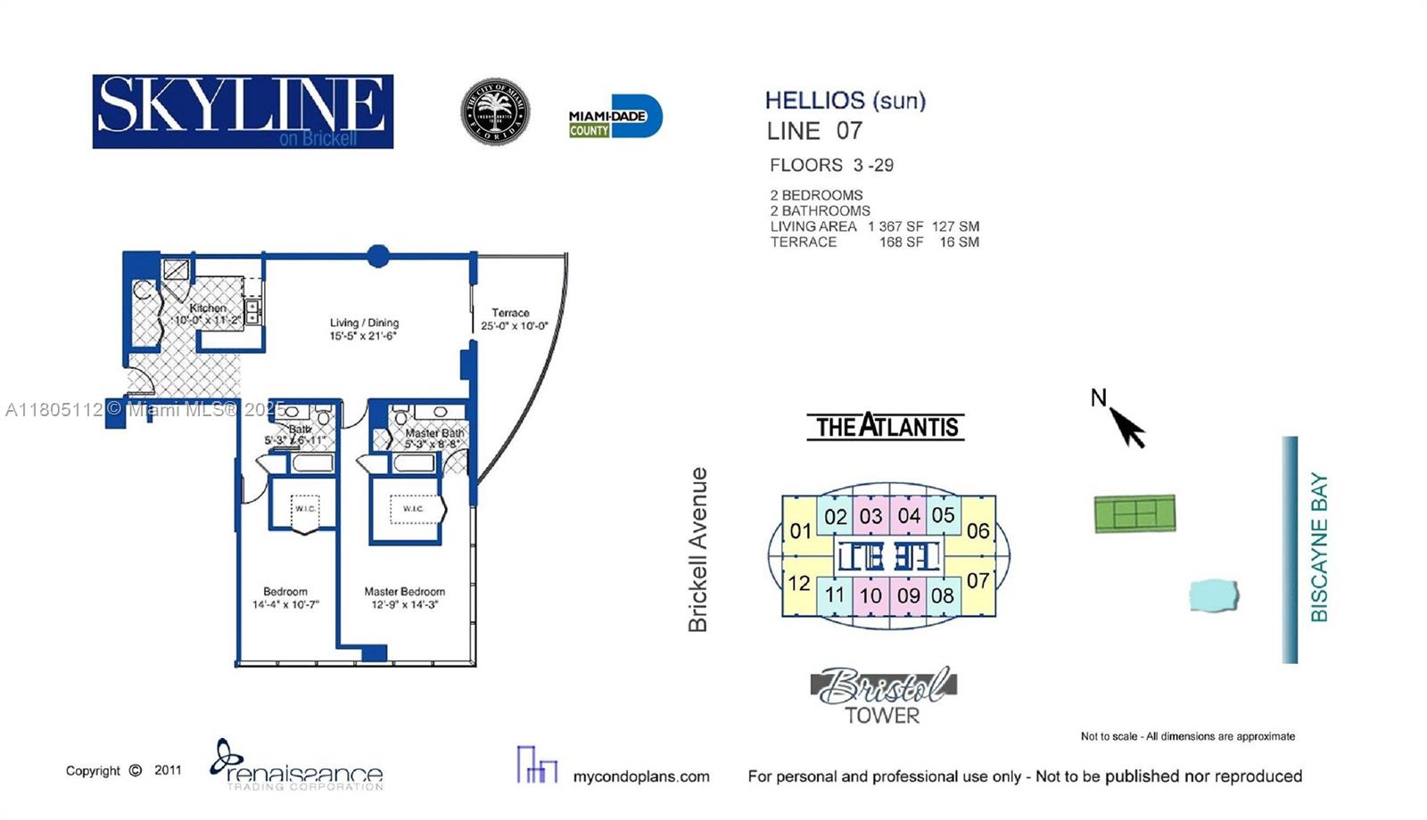 2101 Brickell Ave #807, Miami FL 33129