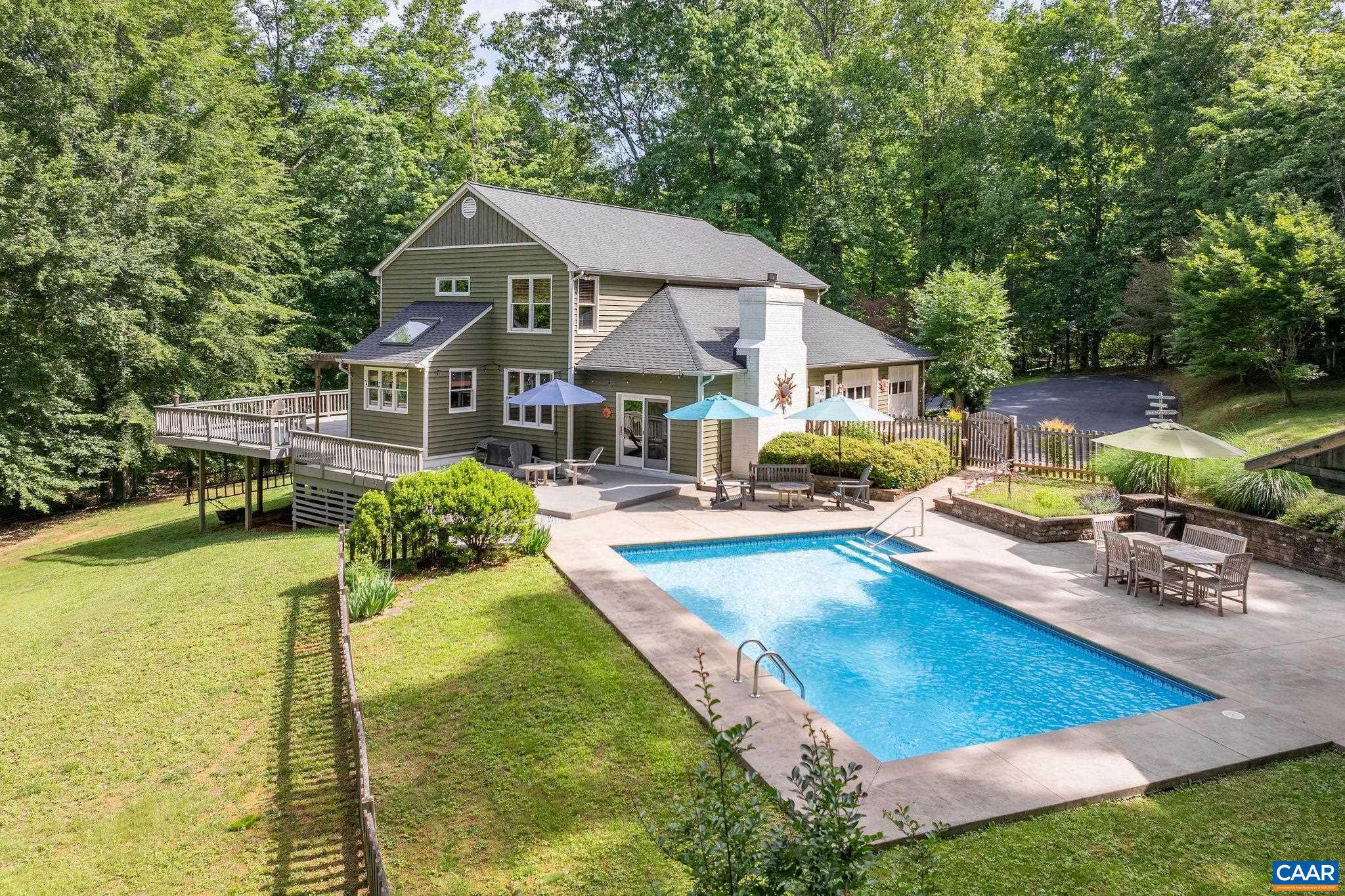 It’s rare to find a home that so effortlessly blends comfort, community, and unforgettable spaces to gather. Nestled on 3.7 private acres, 223 Fern Creek is thoughtfully designed for living indoors and out. With 4 bedrooms and 3 full bathrooms, it offers room to grow, space to retreat, and an easy, natural flow that supports everyday life. Exceptionally well maintained, the home features generous living areas and a sense of care that’s felt throughout.  Summer is on our doorstep, and everything is in place for days by the pool and unhurried evenings outdoors. A saltwater pool, outdoor shower and bathroom, refrigerator, and wet bar create a seamless blend of fun and relaxation. When you're ready to explore beyond the backyard, bike to the Key West neighborhood’s scenic trails—winding along the Rivanna River, opening to quiet beaches and open fields.  With optional membership, the Key West Club offers summer swim and tennis teams, a relaxed atmosphere, and a true sense of community—just one more reason this neighborhood is so loved by families and outdoor enthusiasts alike.  Whether you're hosting a crowd or savoring a quiet morning, Fern Creek makes it easy to love where you live.