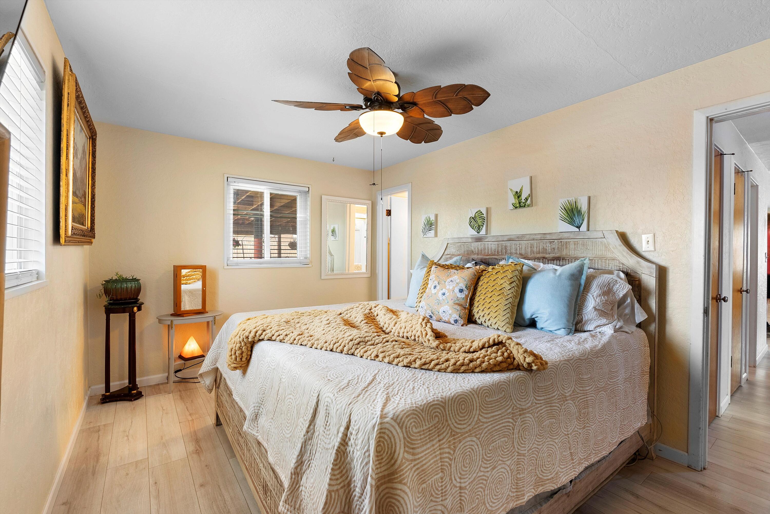 Open House Sunday 8/10  1-3pm. Charming 3BR/2BA Snow Heights home with stunning mountain views from the living and dining rooms. Thoughtfully updated in 2020 with refrigerated A/C, new heater, stucco, subflooring, flooring, and an opened-up kitchen for a more modern flow. Enjoy spacious front and back yards, plus a covered patio perfect for entertaining or unwinding with a morning coffee or evening drink. The area is also equipped with electric service for a hot tub set up! This well-maintained home blends comfort and convenience--bring your buyers to experience its warmth and views in person!