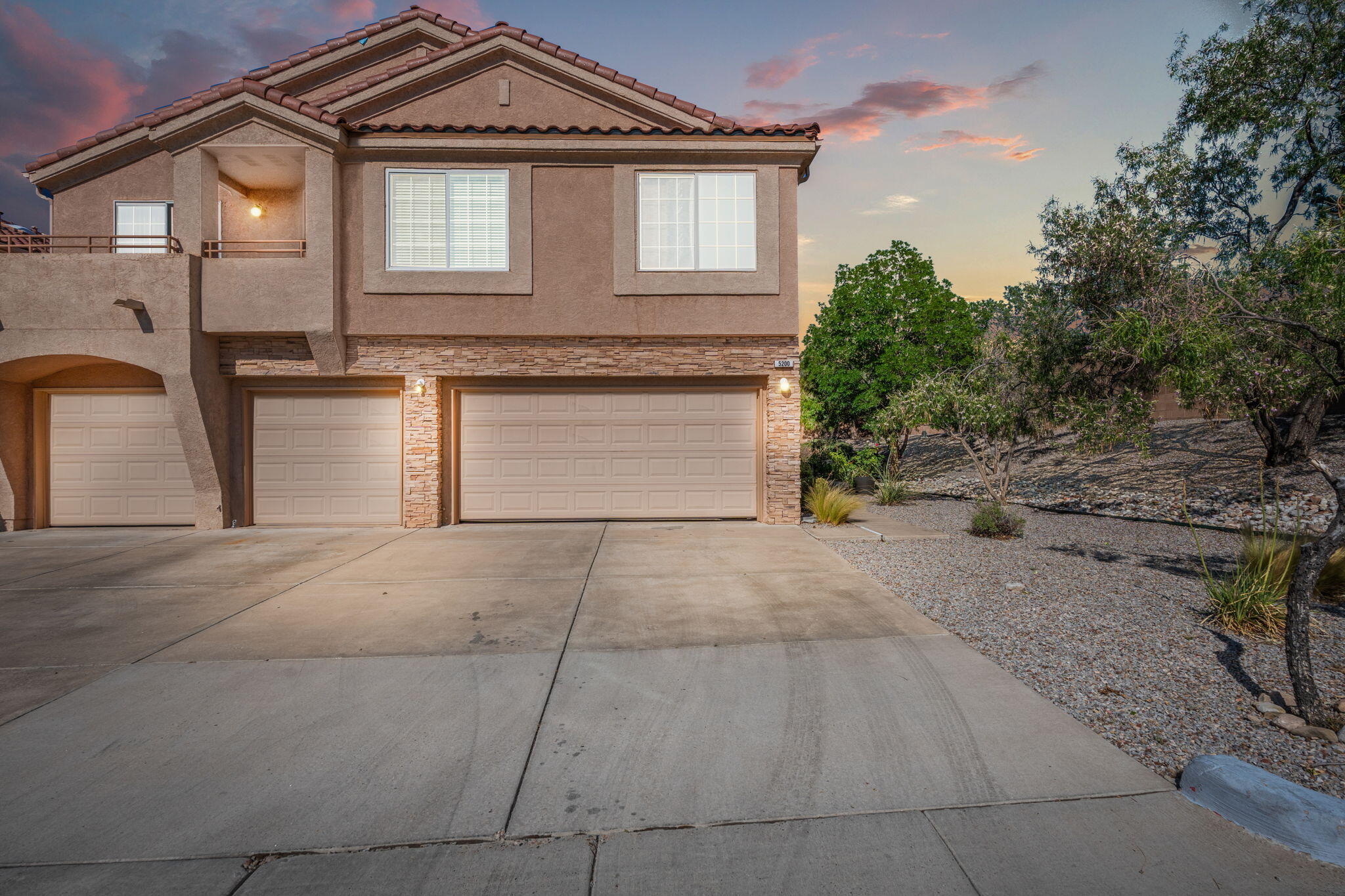 Tucked away at the end of a peaceful cul-de-sac within a secure, gated community, this beautifully remodeled gem offers the perfect blend of privacy, style, and comfort--all in a sought-after location. fully renovated just two years ago with premium materials and sophisticated design. Open kitchen with white cabinetry, designer backsplash, gas range, range hood, dishwasher, fridge, island with farm sink and seating space, plus a pantry! Family dining space with custom chandelier. Spacious owners suite with new private bath. Step through the sliding barn door to find the totally remodeled bathroom. private backyard retreat, complete with a covered patio--ideal for entertaining or dining al fresco. Brand-new HVAC system, featuring energy efficient split units upstairs and downstairs.