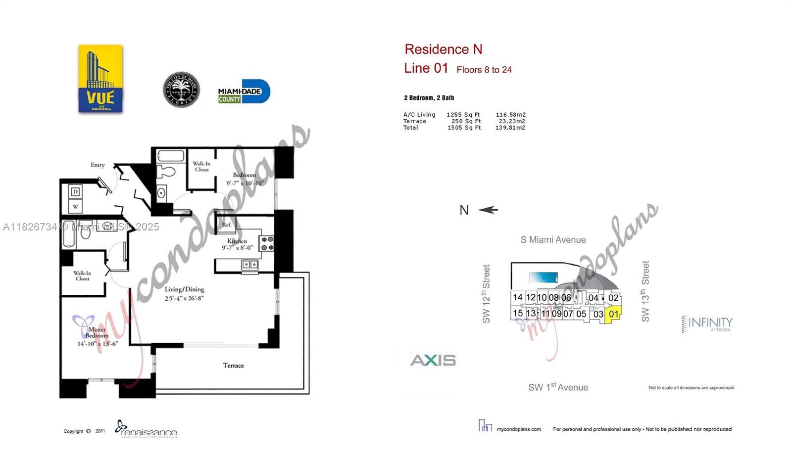 1250 S Miami Ave #2401, Miami FL 33130