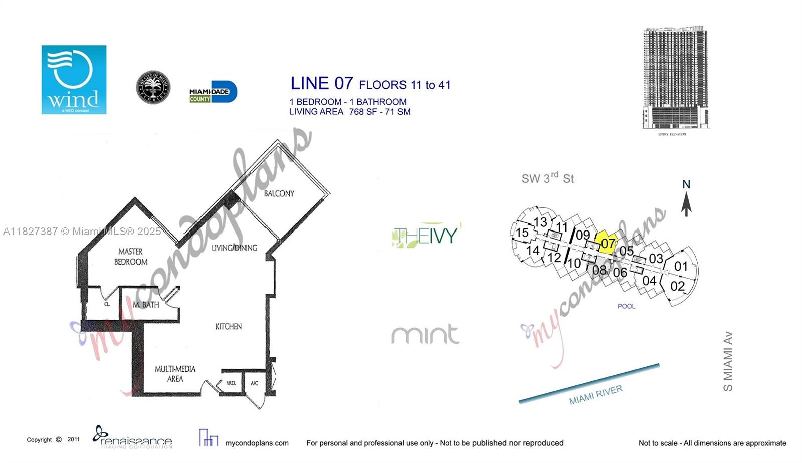350 S Miami Ave #2707, Miami FL 33130