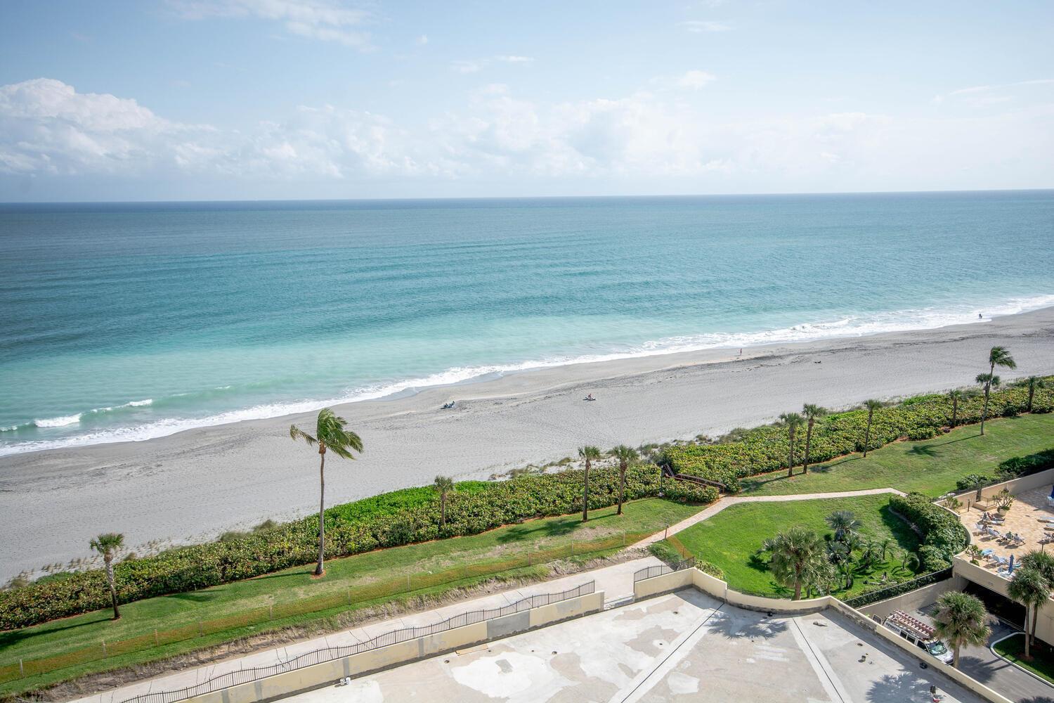 Beachfront coastal living at this resort style ocean front community. Offering direct beach & pool access.  Ocean Trail is directly on Jupiter Beach. Minutes from desirable waterfront dining, sports venues, entertainment and premier shopping.Whether you are seeking full-time residence or a winter retreat, you can add your touch and make this your own oceanfront condo.24 hr manned security, 9 tennis courts, gas grills near pool deck,