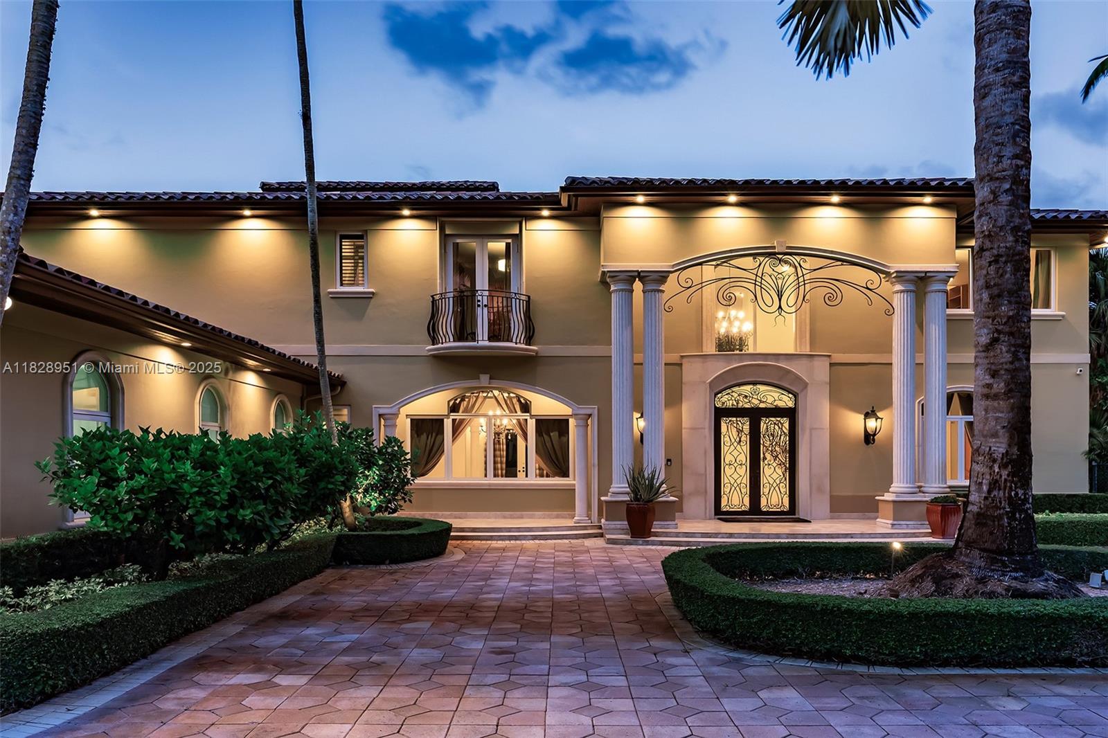 Mediterranean Masterpiece in Pinecrest! This one of a kind gem offers the finest in luxury living. Prime location surrounded by stunning multi-million dollar homes. Situated on a lush and private acre lot, the two story main home and detached guest house share an estate like setting. Built with the finest materials and designer touches, this home offers the perfect blend of architectural style and functionality. Stunning finishes welcome you in to this palatial space and are found throughout, no detail was overlooked. Enjoy the finest in outdoor living and entertaining with an outdoor kitchen and sparkling resort like pool and spa. The prestigious community offers some of Miami's elite learning institutions, a high quality of life, and peaceful setting.